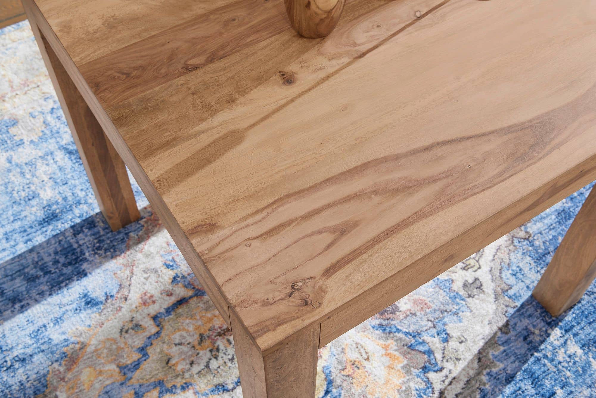 Esstisch MUMBAI Massivholz Akazie 80 cm Esszimmer-Tisch Holztisch Design Küchentisch Landhaus-Stil dunkel-braun Esstisch MUMBAI Massivholz Akazie 80 cm Esszimmer-Tisch Holztisch Design Küchentisch Landhaus-Stil dunkel-braun