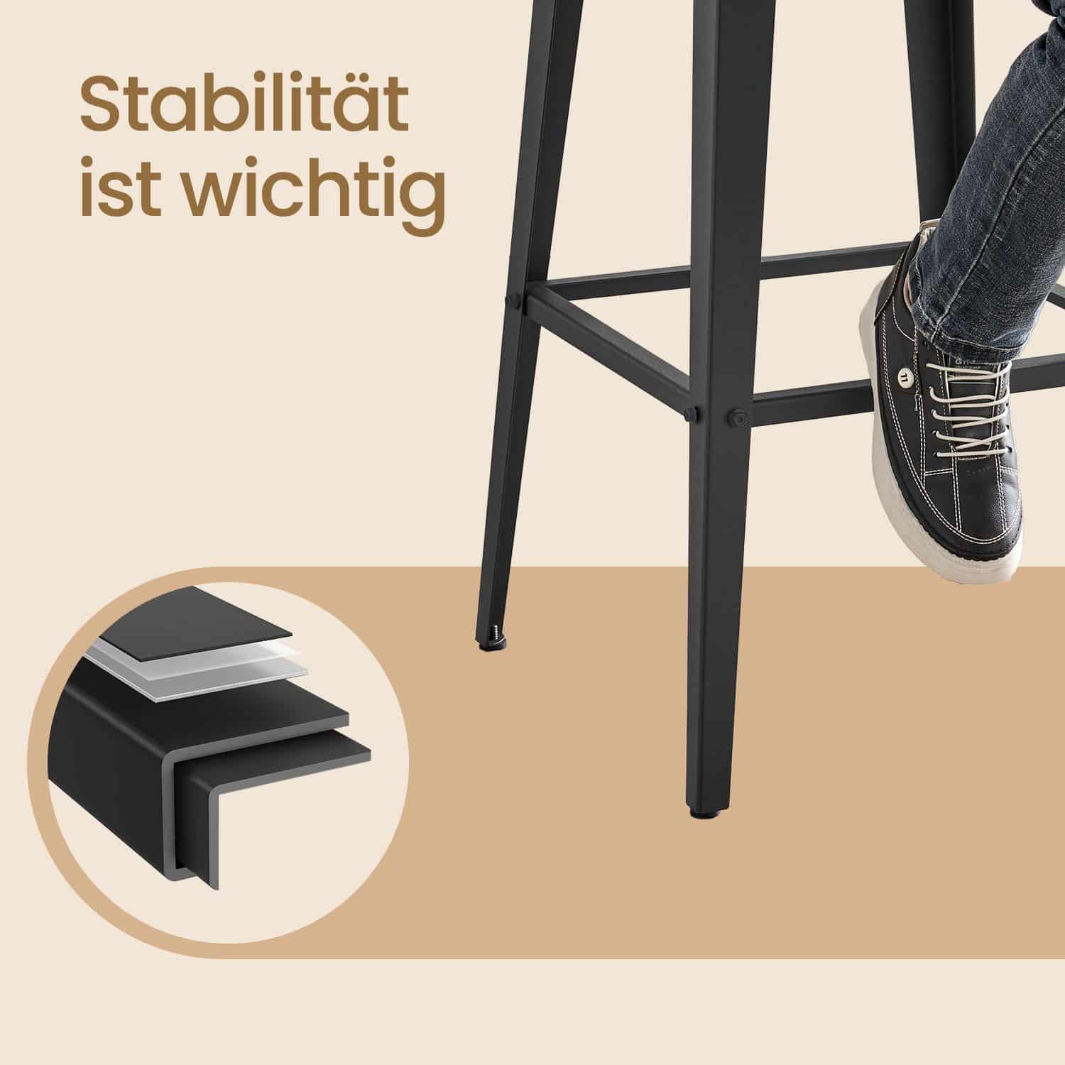 2er Set Barhocker mit Rückenlehne 2er Set Barhocker mit Rückenlehne