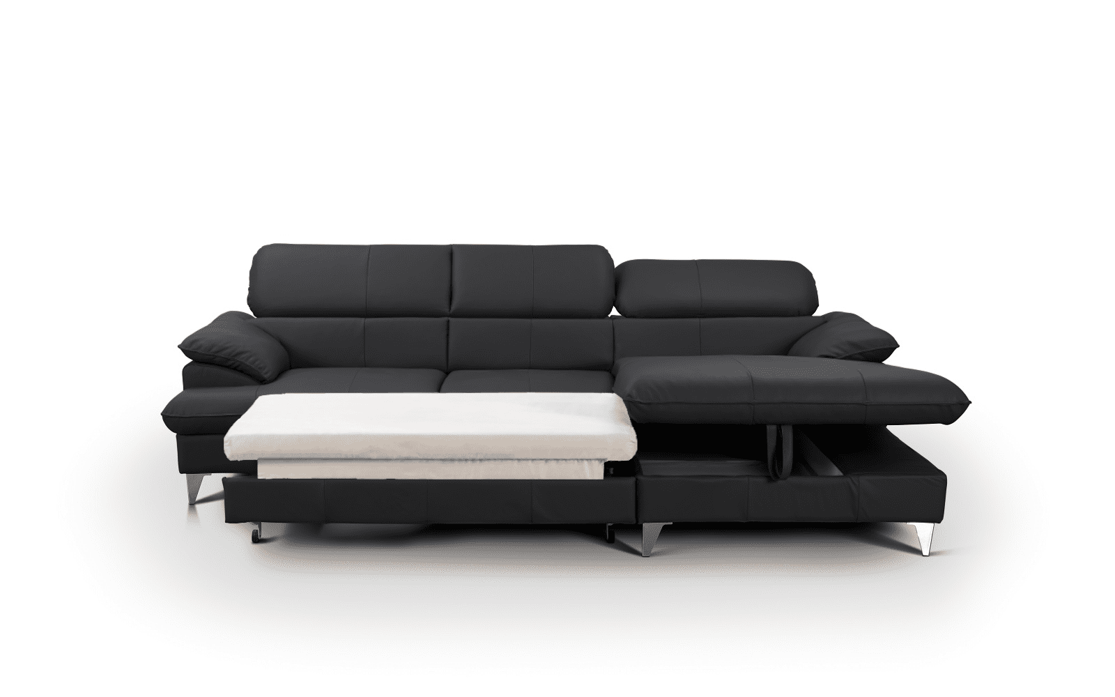 David Ecksofa Echtleder – Schlafsofa mit Bettkasten David Ecksofa Echtleder – Schlafsofa mit Bettkasten