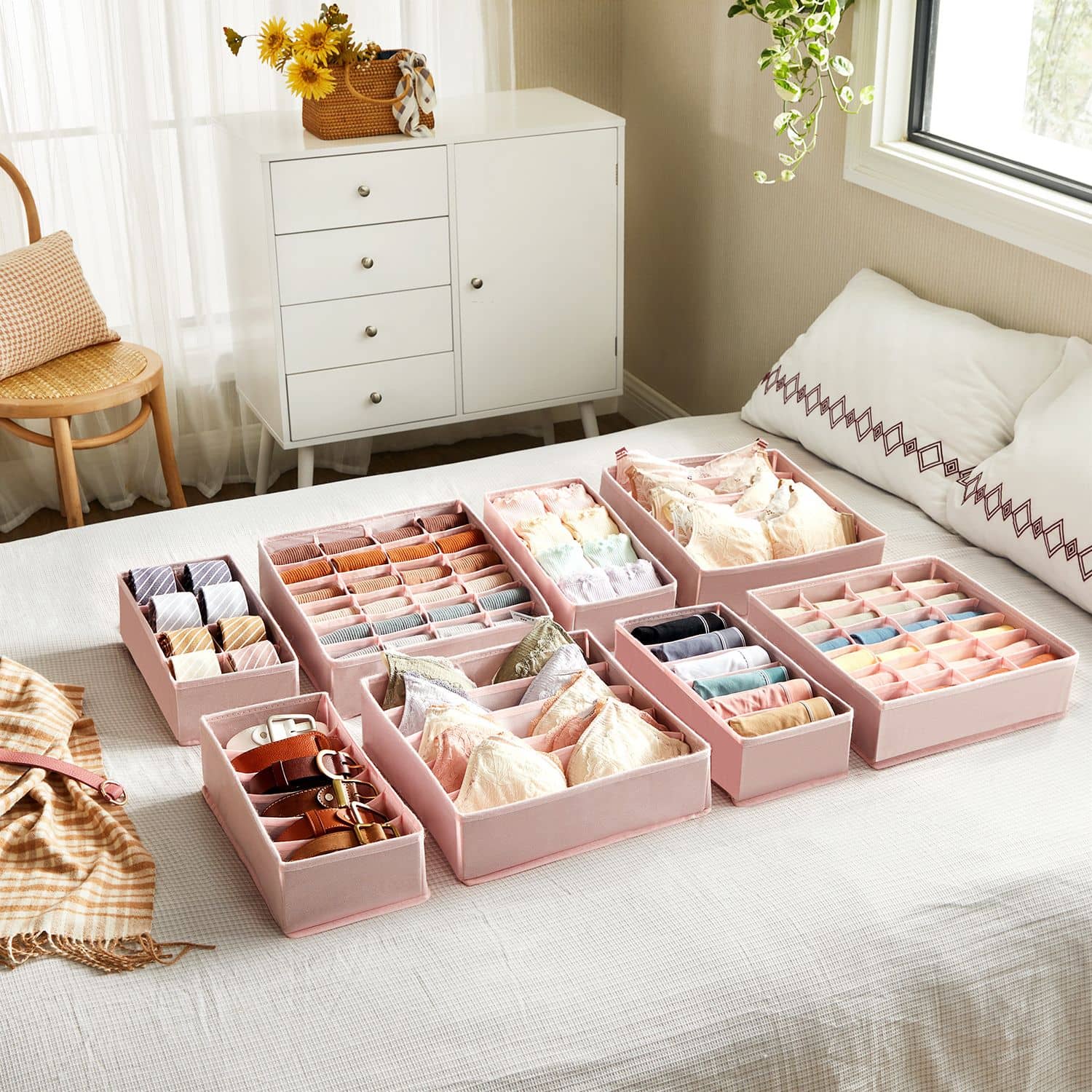 Unterwäsche-Organizer für BHs rosa-RUS008P01 Unterwäsche-Organizer für BHs rosa-RUS008P01