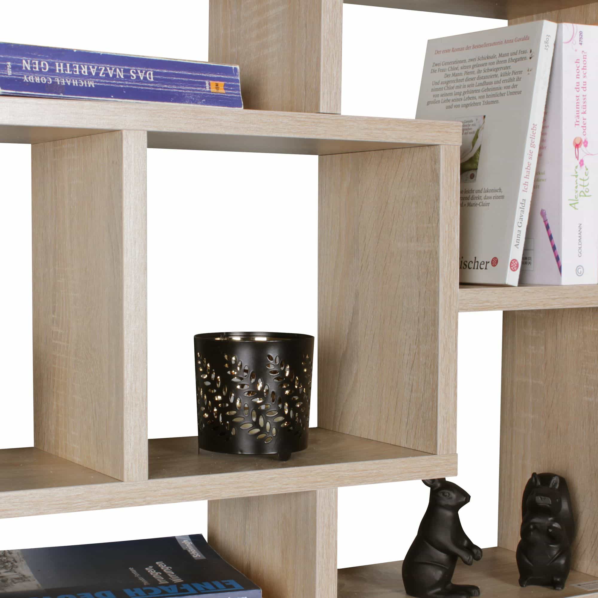 44698-WOHNLING-Wandregal-ALEX-sonoma-WL5-168-WL5-_4 Wandregal PAOLA sonoma 85 x 47,5 x 16 cm MDF-Holz Hängeregal modern