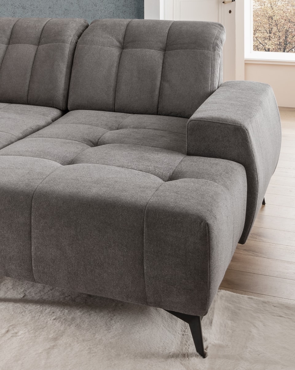 Sofa U-Form dunkelgrau - Elektrofunktion - Sano Sofa U-Form dunkelgrau - Elektrofunktion - Sano
