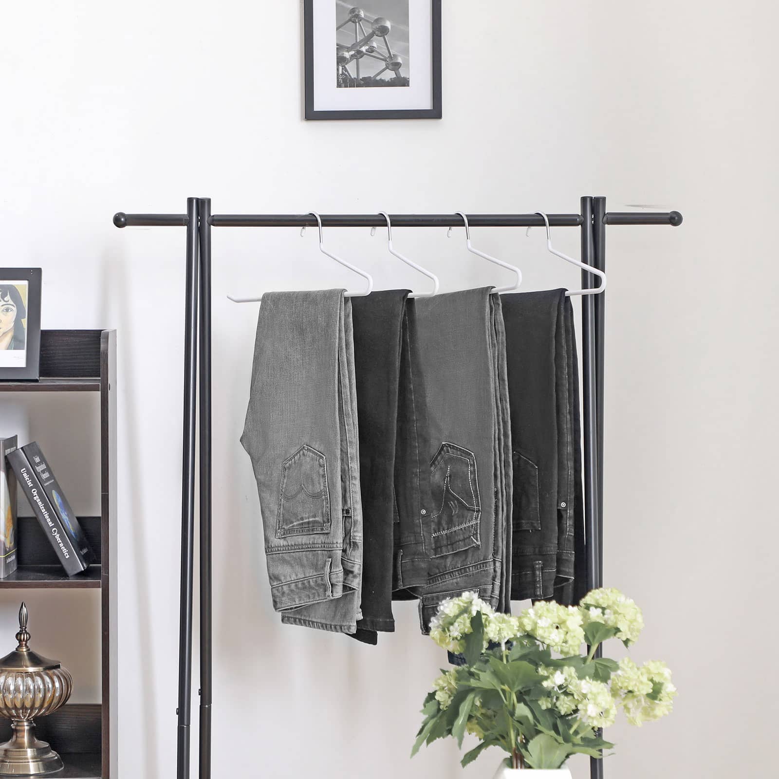 Offene Hosenbügel 20 Stück Weiß-CRI004WT-20 Offene Hosenbügel 20 Stück Weiß-CRI004WT-20