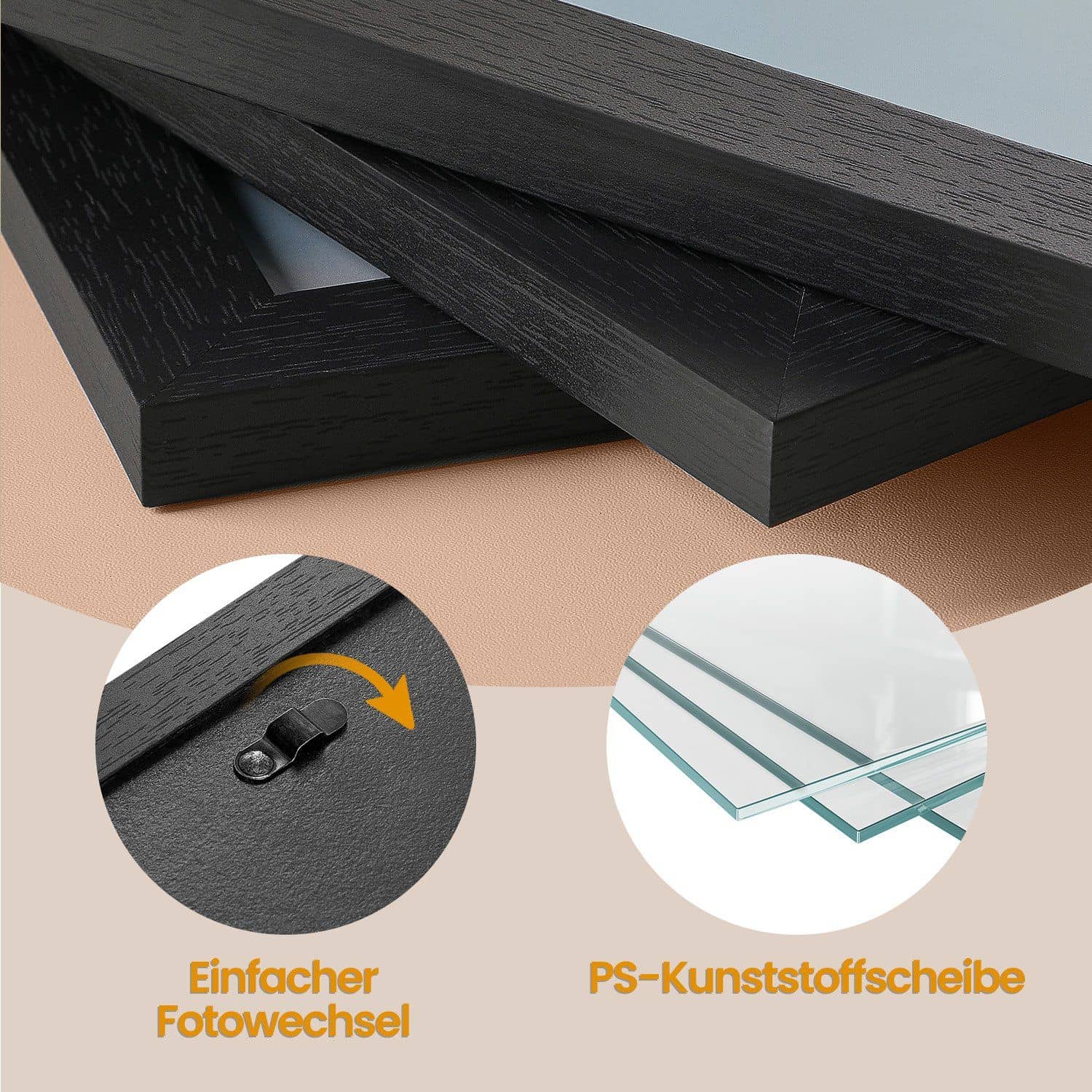 Bilderrahmen 10er Set Schwarz Bilderrahmen 10er Set Schwarz