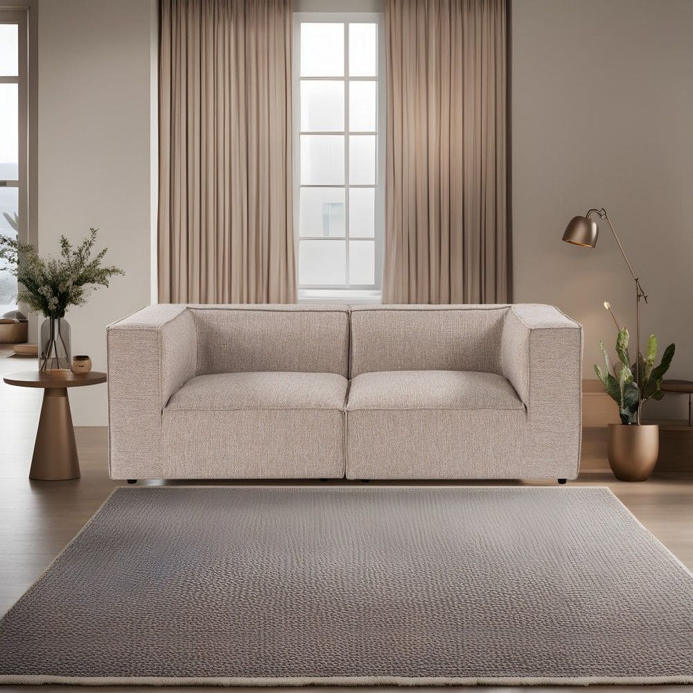 2-Sitzer-Sofa Sora – Mikrofaser Linen | Cappuccino & Beige 2-Sitzer-Sofa Sora – Mikrofaser Linen | Cappuccino & Beige