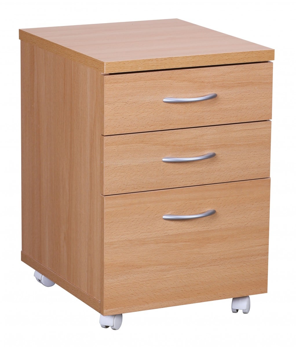 35997-WOHNLING-Rollcontainer-Buche-IW01-WL1-342-WL1-342P4Rnblxx3A0tX Rollcontainer OTTAWA 40 x 60 x 45 cm Unterschrank mit Rollen Buche
