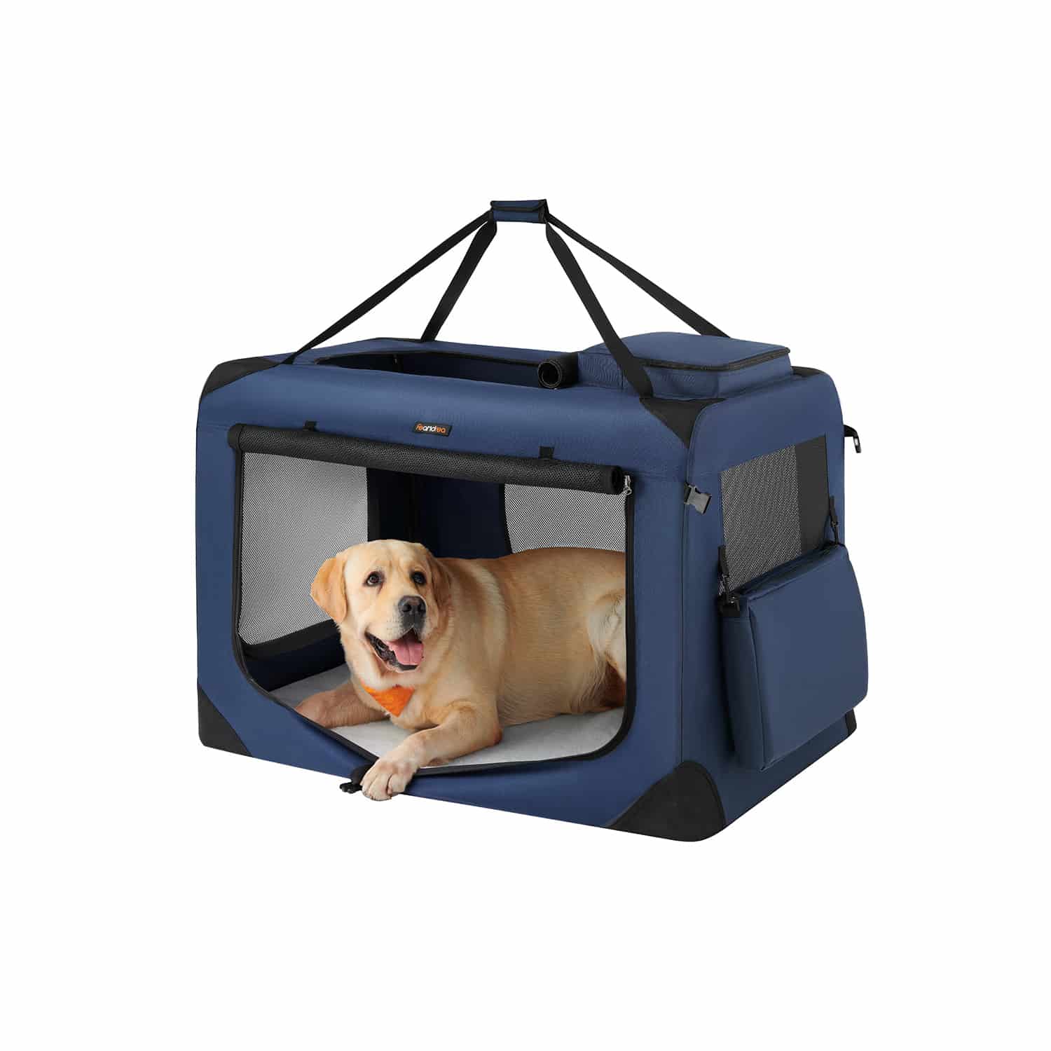 Hundebox faltbar Netzstoff Metallrahmen dunkelblau-PDC10Z Hundebox faltbar Netzstoff Metallrahmen dunkelblau-PDC10Z
