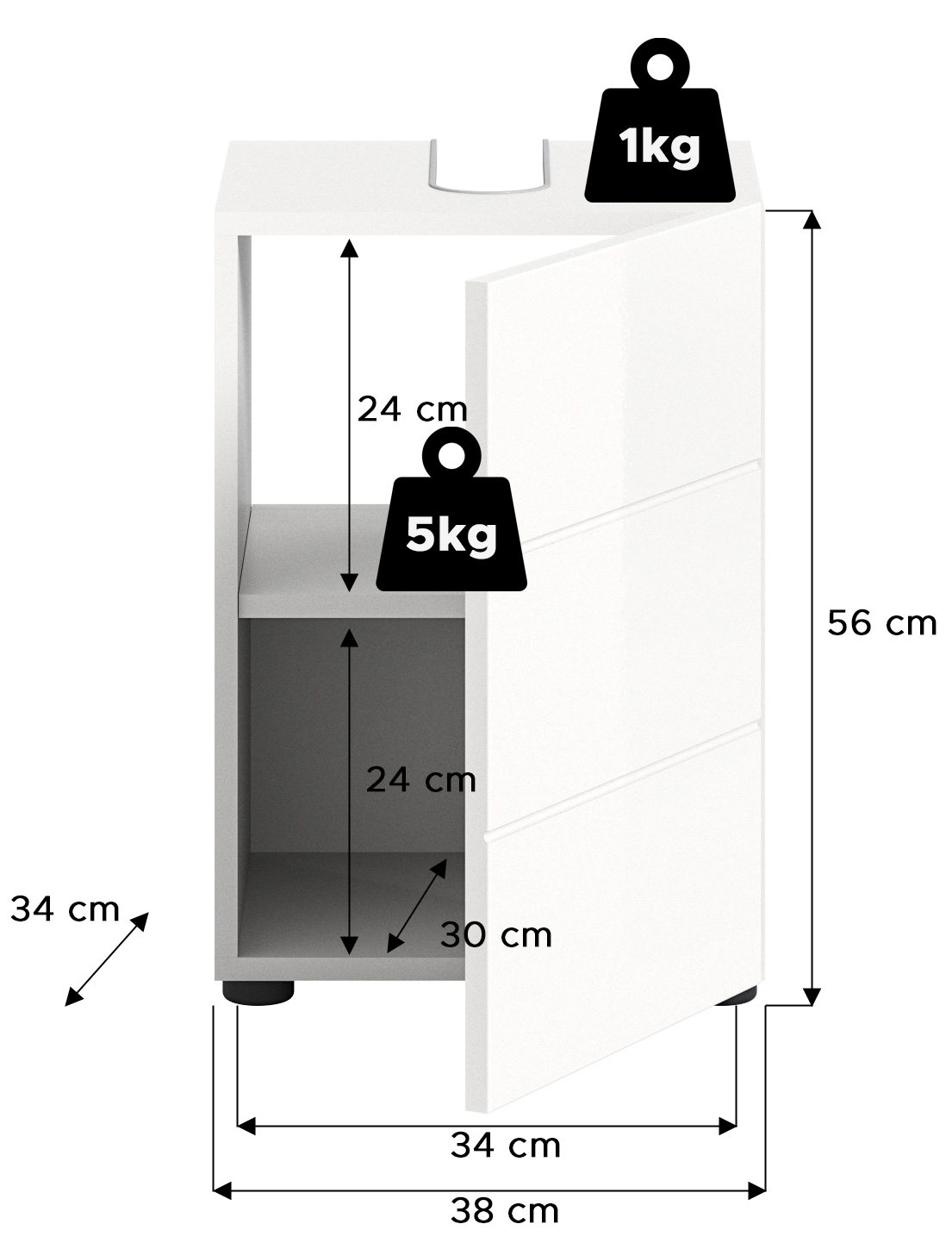 Vira Waschbeckenunterschrank