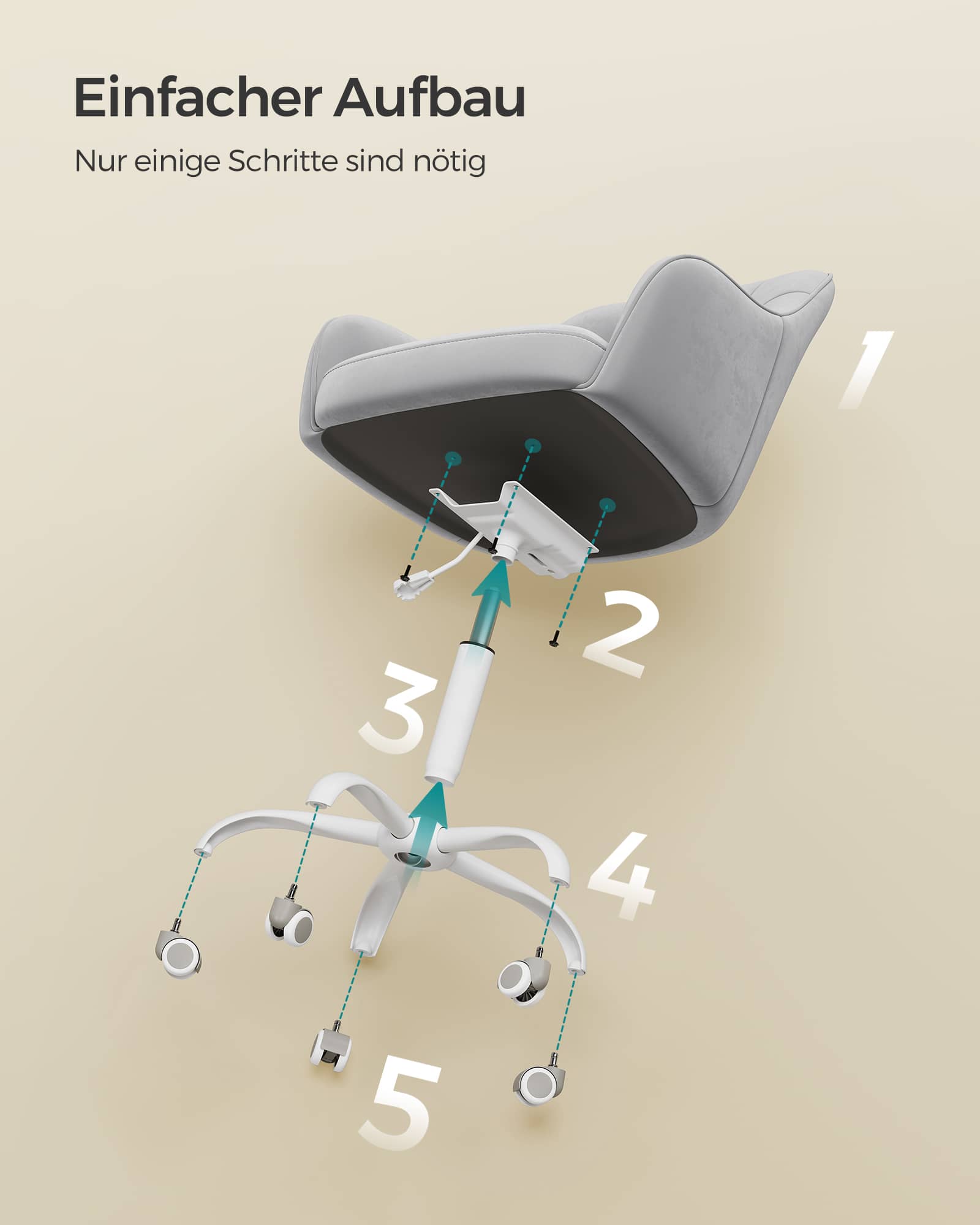 Bürostuhl bis 110 kg belastbar taubengrau-OBG019G03 Bürostuhl bis 110 kg belastbar taubengrau-OBG019G03