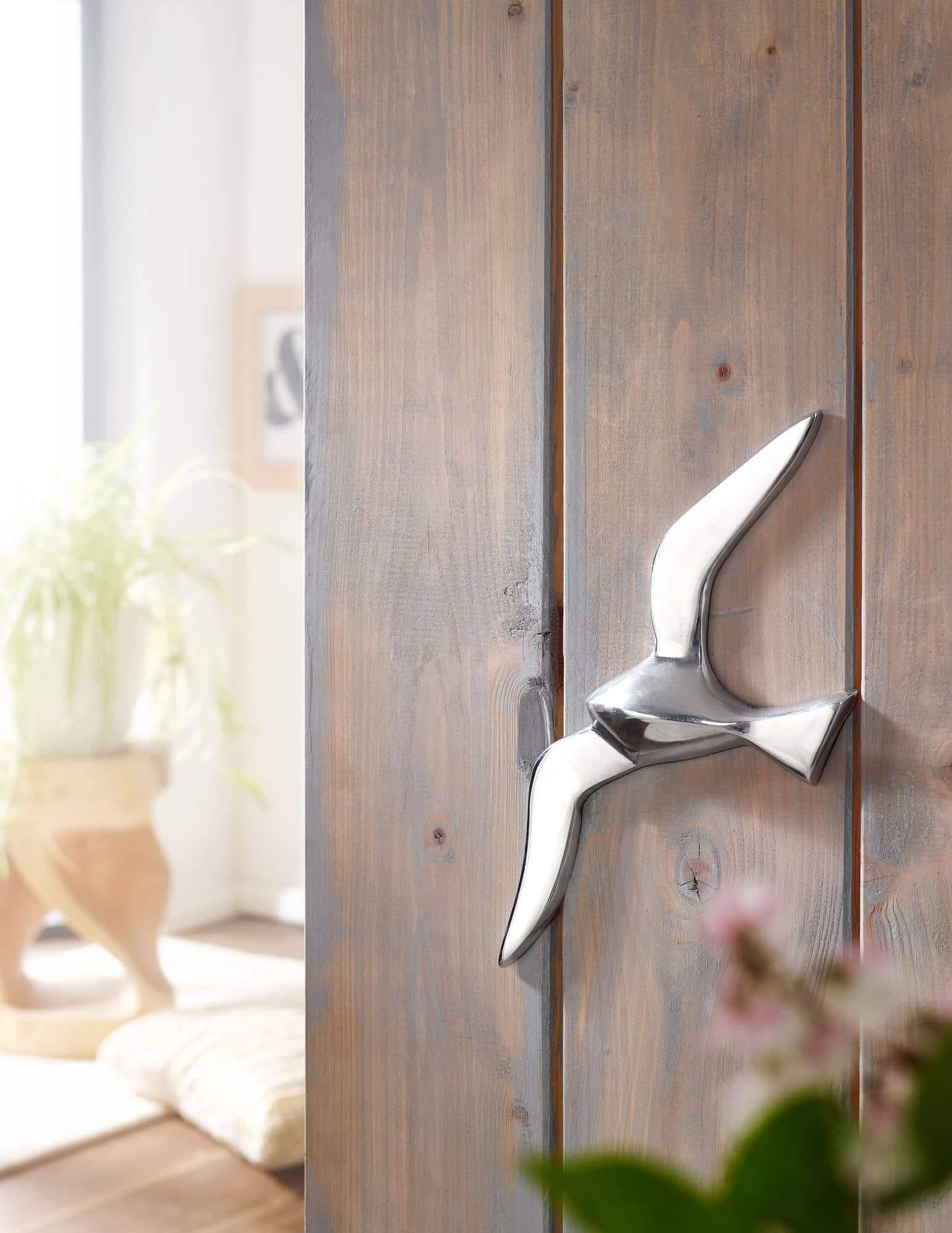 Wanddekoration Möwe S Aluminium poliert Dekofigur 30 cm Statue Skulptur klein Alu einzeln modern Maritim Wanddekoration Möwe S Aluminium poliert Dekofigur 30 cm Statue Skulptur klein Alu einzeln modern Maritim