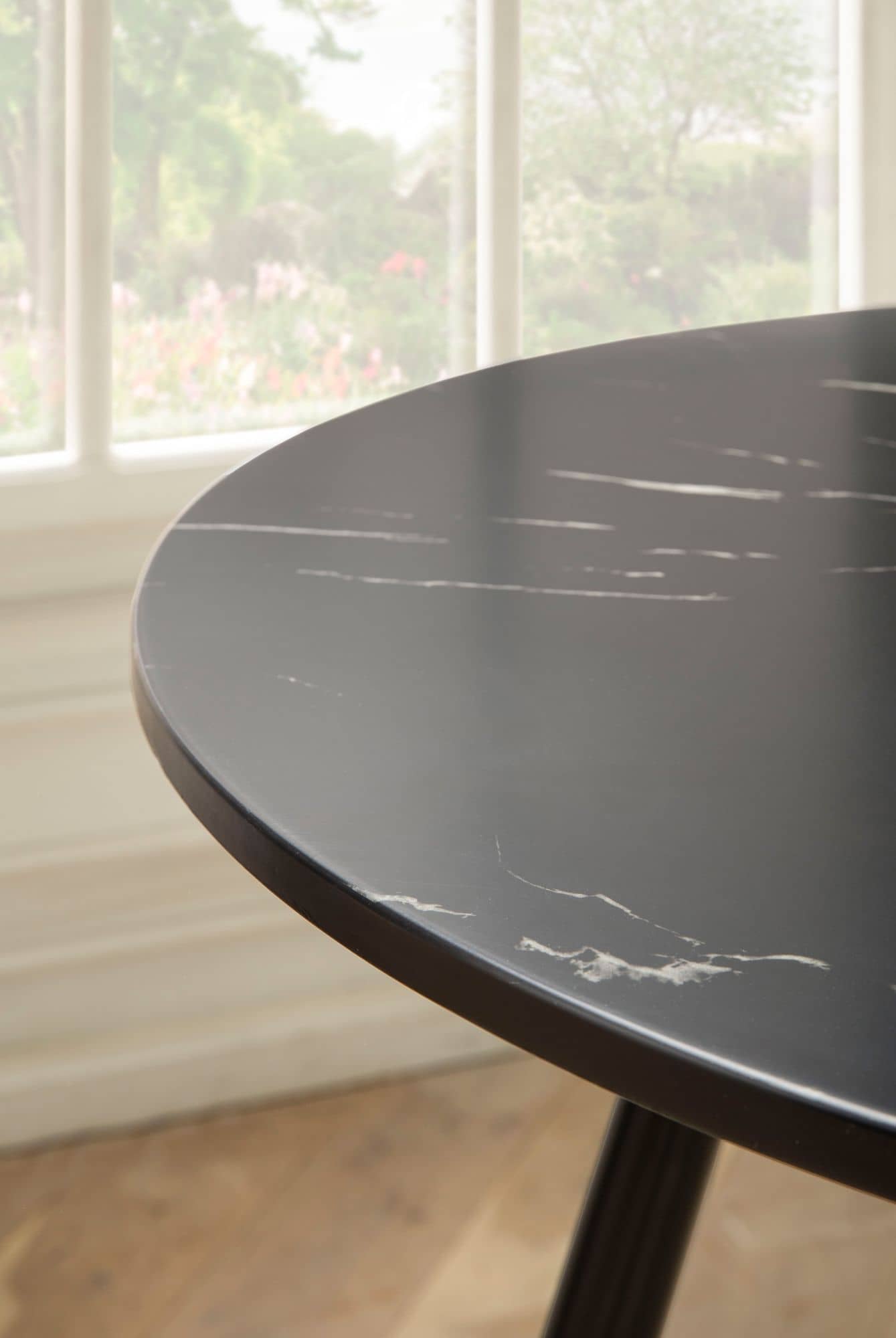 Esszimmertisch 75x75x76 cm Marmor-Optik Schwarz Esstisch Modern Esszimmertisch 75x75x76 cm Marmor-Optik Schwarz Esstisch Modern