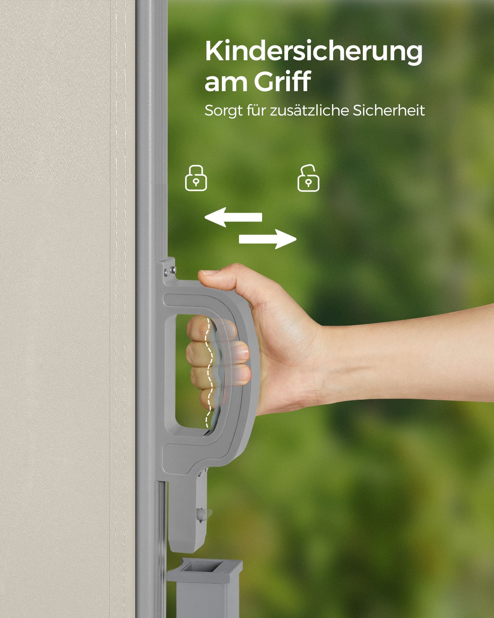 Seitenmarkise 200 x 300 cm Taupe Seitenmarkise 200 x 300 cm Taupe