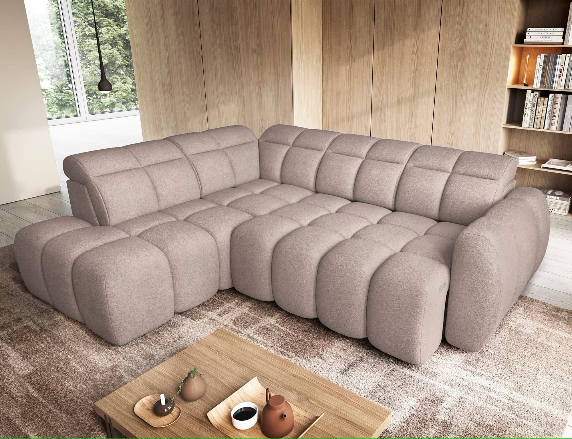 Sofa Falconn Xillar Braun links – Modernes Ecksofa mit elektrischem Sitzvorschub & Bettkasten Sofa Falconn Xillar Braun links – Modernes Ecksofa mit elektrischem Sitzvorschub & Bettkasten