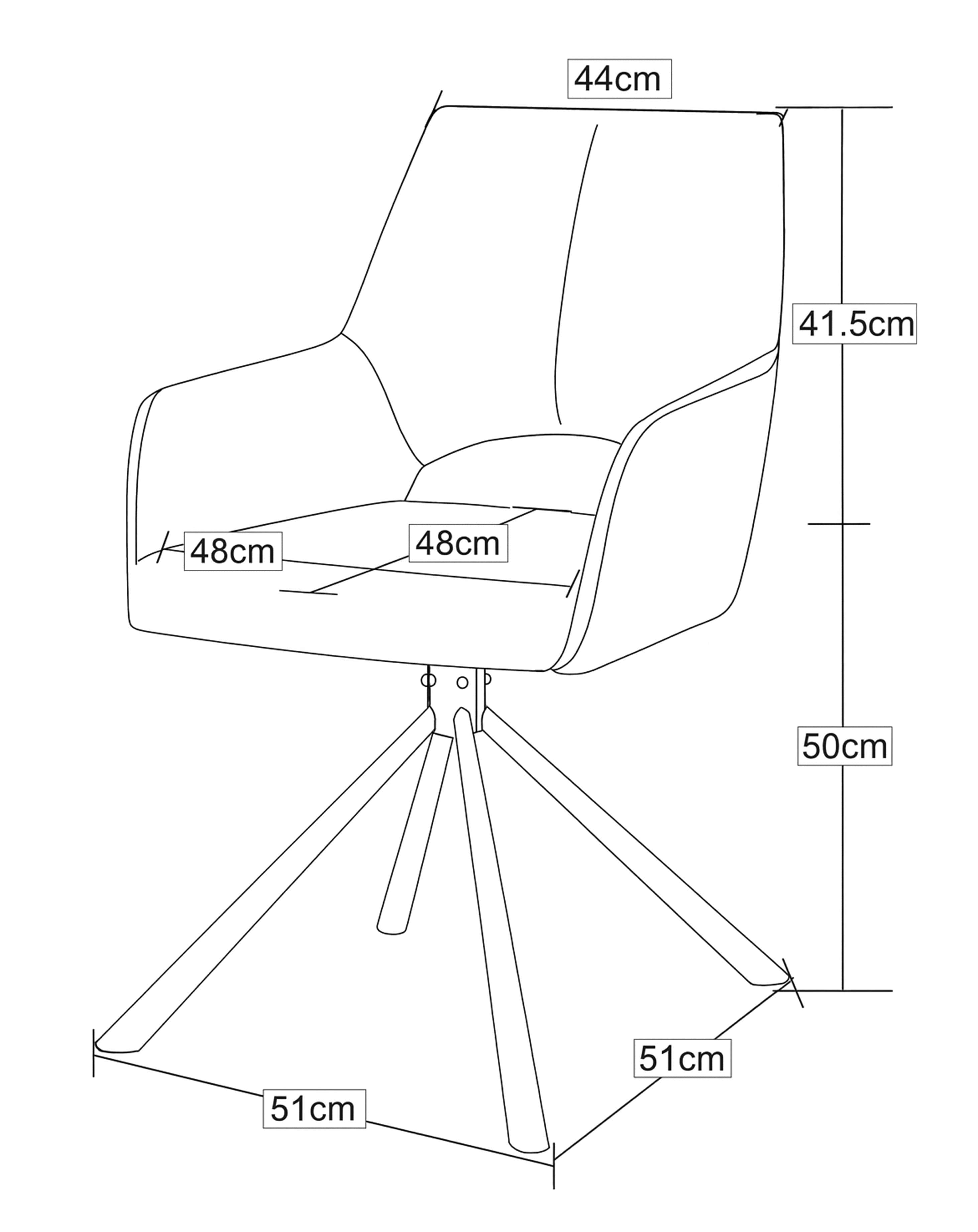 Jana Drehstuhl 2er Set