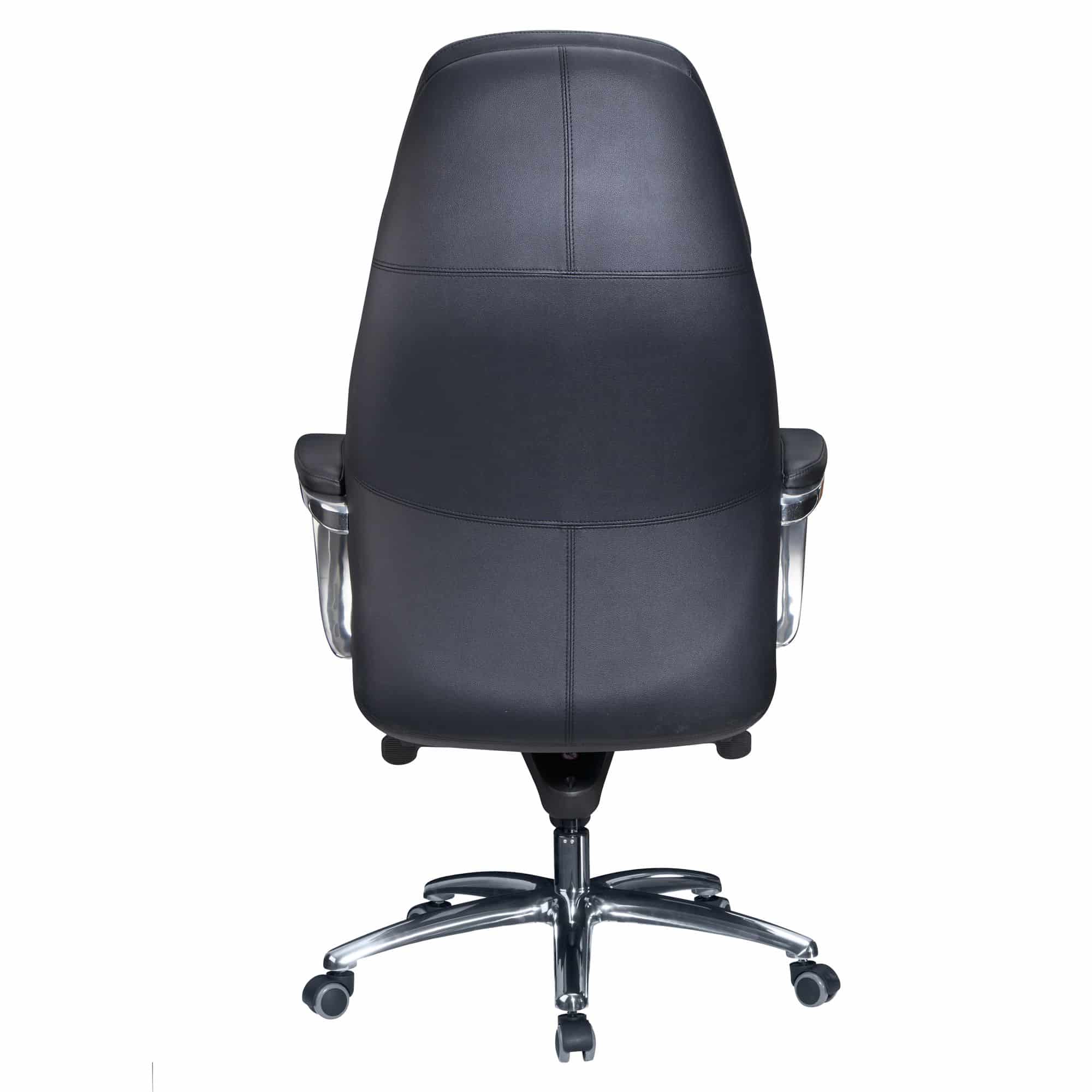 59410-Amstlye-Buerostuhl-Leder-schwarz-SPM1-435-SPM1-435_8 Designer Bürostuhl Bezug Echtleder Schwarz Schreibtischstuhl bis 120 kg