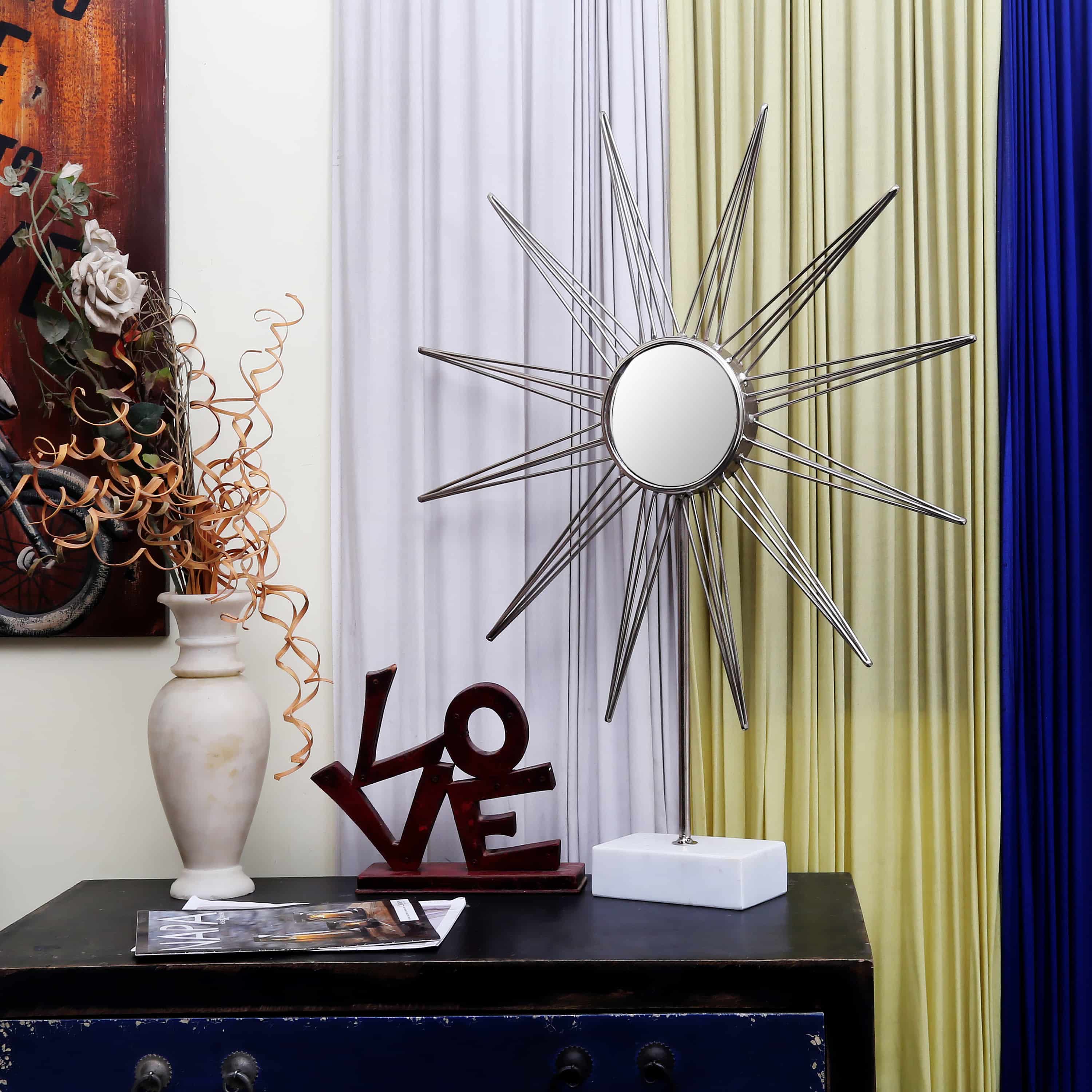 Skulptur Ajey 387 Silber / Weiß