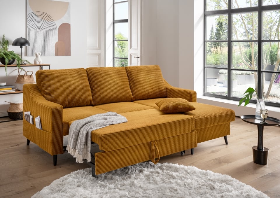 Benformato_Valentina_2F-RECBK_4823_F08-3 Luxuriöses Breitcord-Sofa: Valentina in strahlendem Goldton