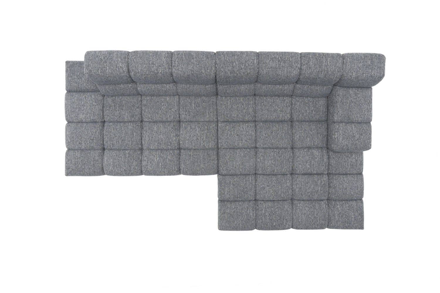 Liam Ecksofa von designwerk – modernes Flachgewebe-Sofa mit Sitztiefenverstellung und Recamiere Liam Ecksofa von designwerk – modernes Flachgewebe-Sofa mit Sitztiefenverstellung und Recamiere
