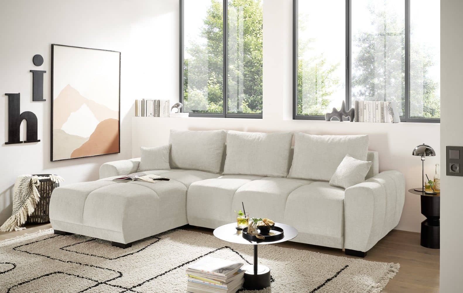 Sofa Dexter – ED Exciting Design mit Schlaffunktion | beidseitig montierbar