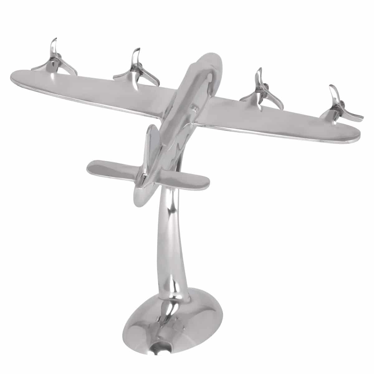 Design Deko Flugzeug Propeller aus Aluminium Farbe Silber Design Deko Flugzeug Propeller aus Aluminium Farbe Silber
