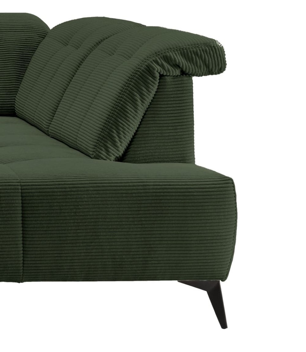 Cord Sofa grün - Sano - Elektrofunktion Cord Sofa grün - Sano - Elektrofunktion