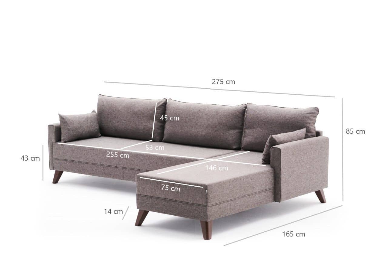 Ecksofa Bella - mit losen Rückenkissen Ecksofa Bella - mit losen Rückenkissen