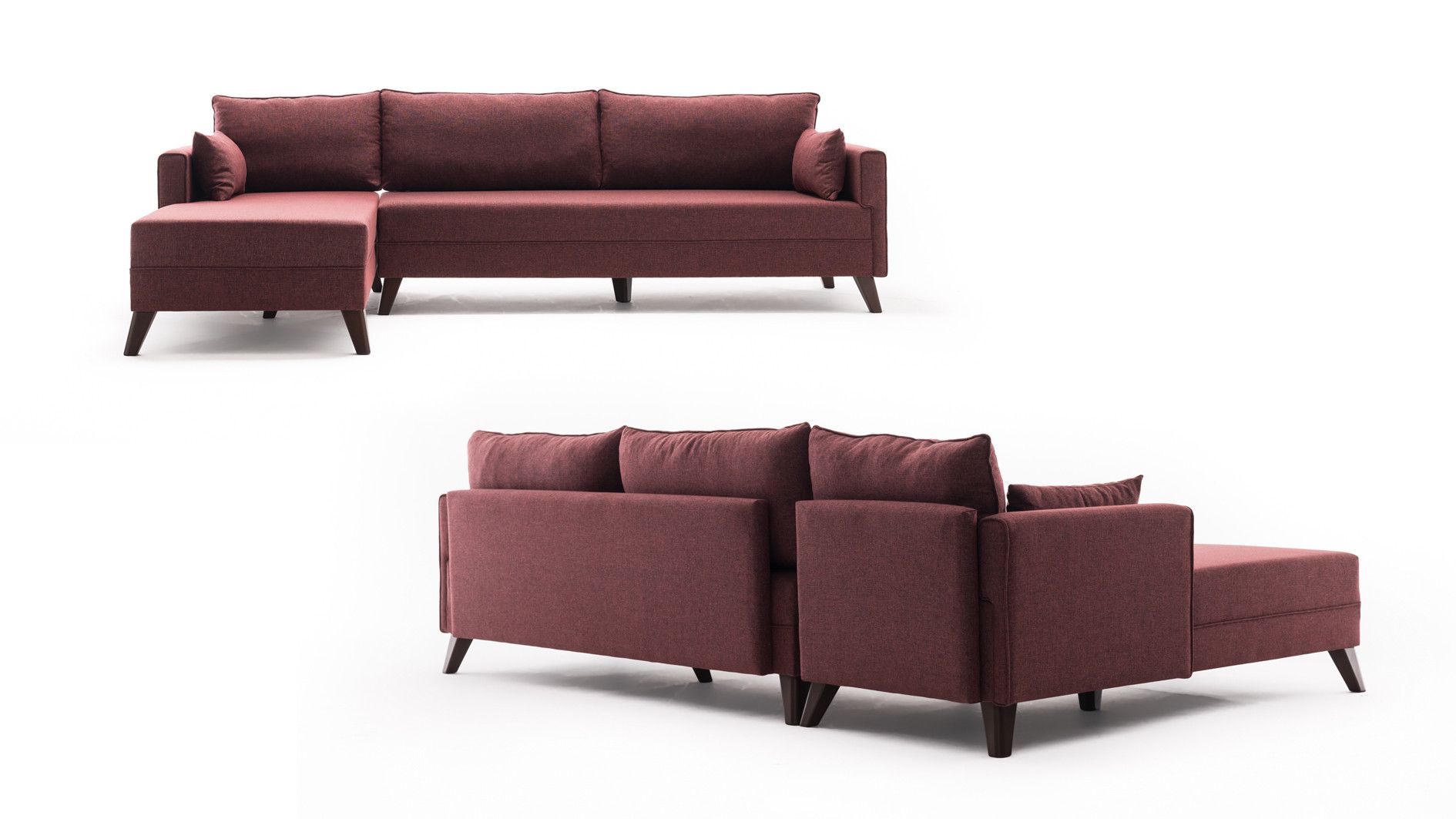 Ecksofa Bella - mit losen Rückenkissen Ecksofa Bella - mit losen Rückenkissen