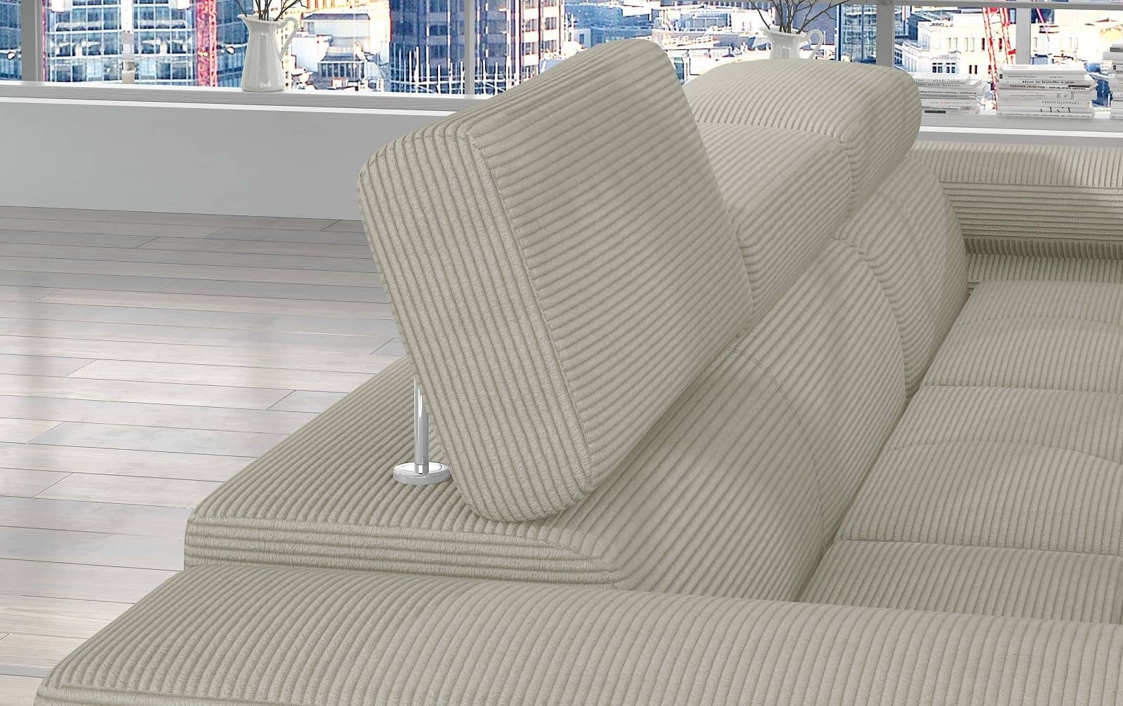 Ecksofa Armando in Cord 289x203 cm mit Schlaffunktion – Eltap Jarell Ecksofa Armando in Cord 289x203 cm mit Schlaffunktion – Eltap Jarell