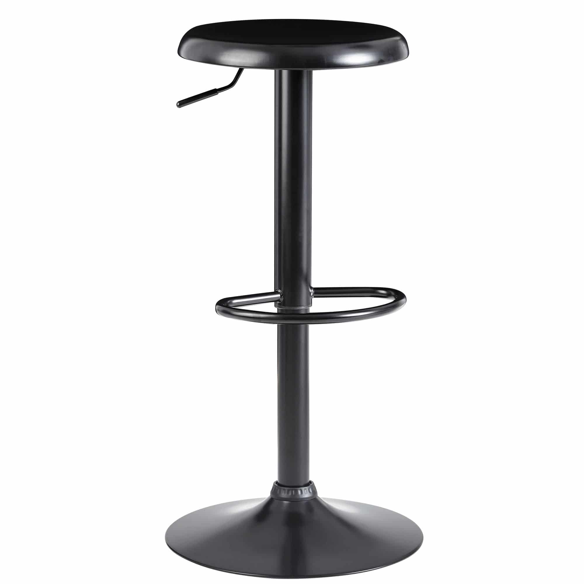 56592-WOHNLING-Barhocker-Schwarz-Hocker-ohne-Lehne-Kuechenhocker-Metall-100kg-Design-Barstuhl-Tresenhocker-drehbar-Bistrohocker-WL6-193-WL6-193_6nEqbxqQXQhzj7 360°-Drehbarer Schwarzer Barhocker