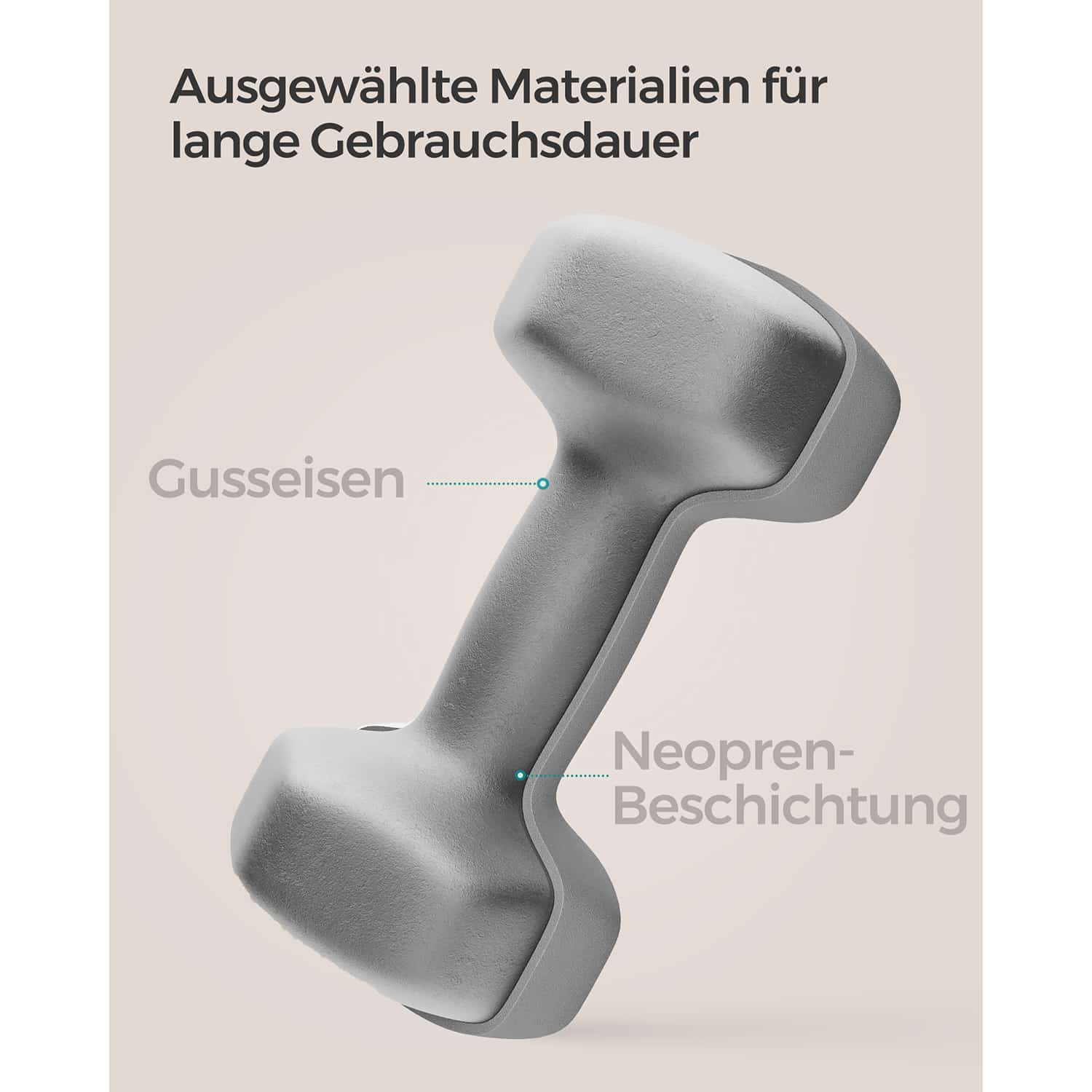 Hanteln, 2er Set, 2 x 5 kg