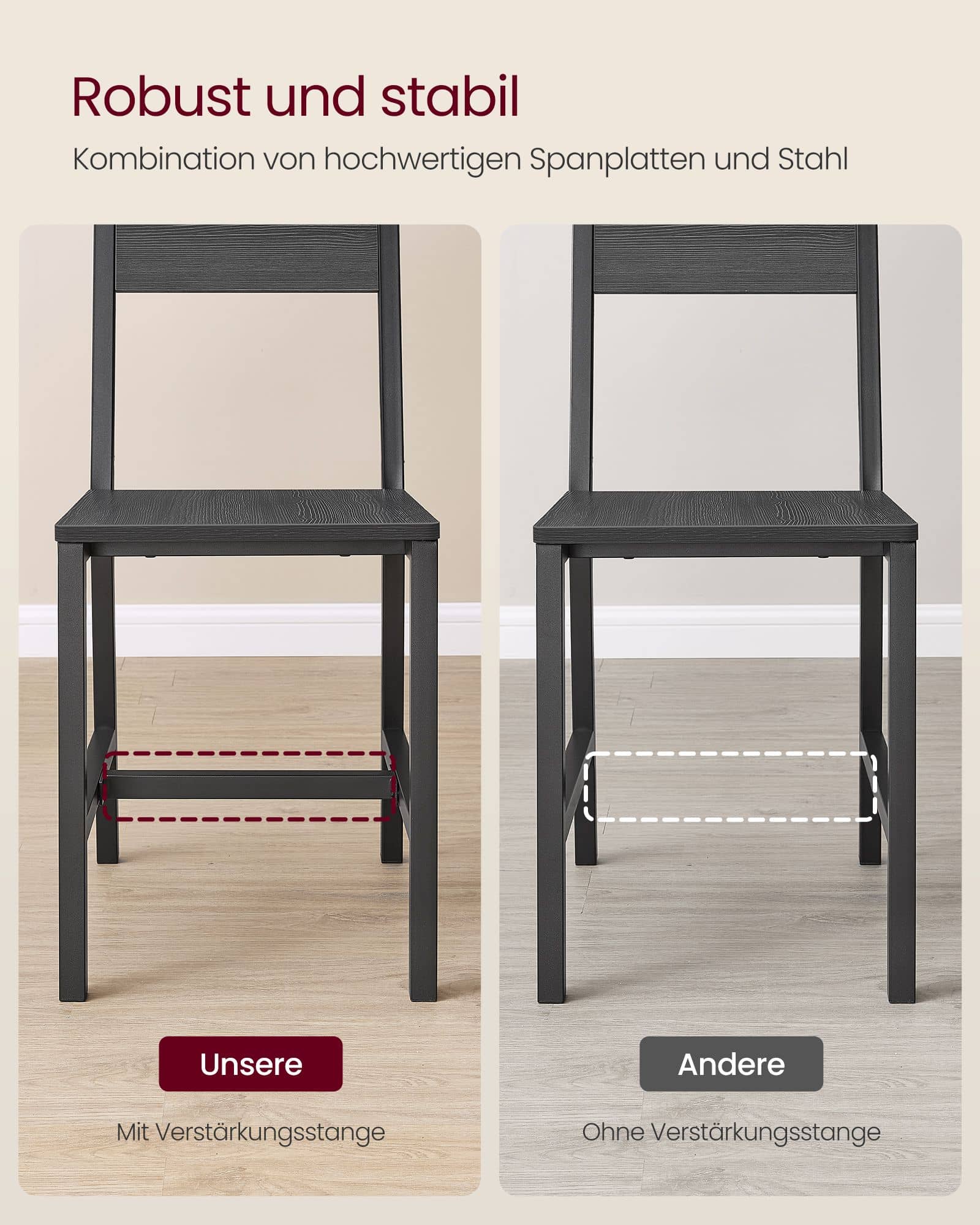 Esszimmerstühle 2er Set anthrazitgrau-tintenschwarz Esszimmerstühle 2er Set anthrazitgrau-tintenschwarz