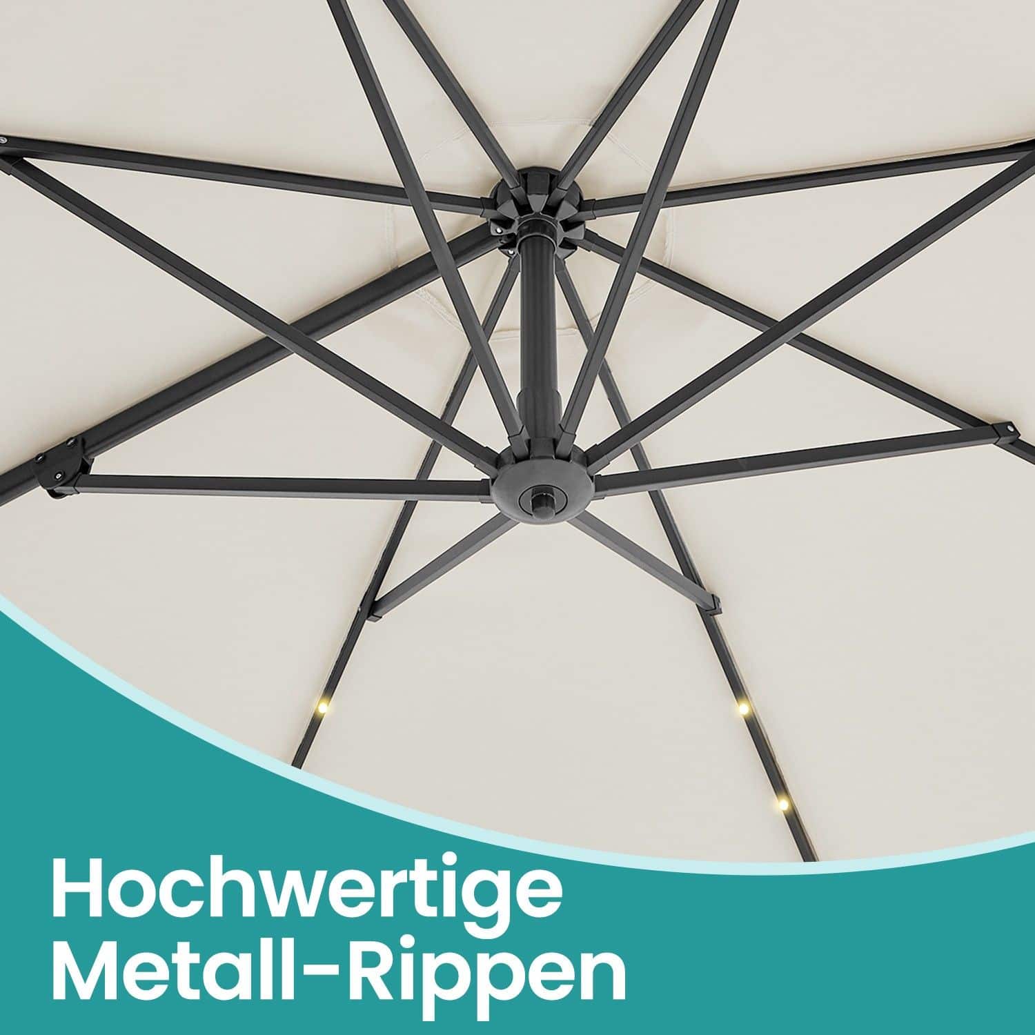 Sonnenschirm, Ampelschirm, 300 cm Sonnenschirm, Ampelschirm, 300 cm