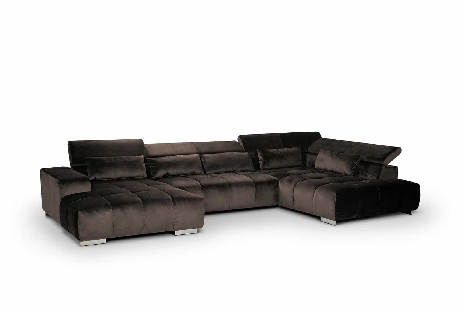 Orion XXL Wohnlandschaft - Stoff Velvet - Cotta  Orion XXL Wohnlandschaft - Stoff Velvet - Cotta