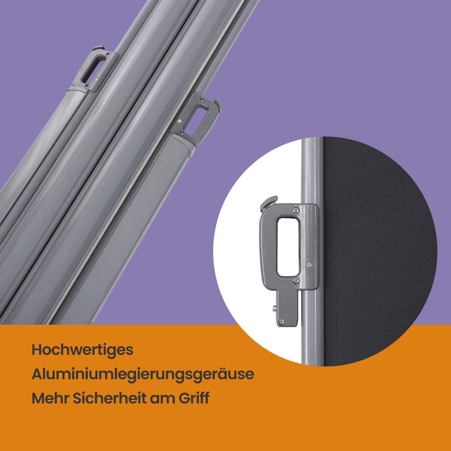 Doppelseitenmarkise, 1,8 x 6 m (H x L) Doppelseitenmarkise, 1,8 x 6 m (H x L)