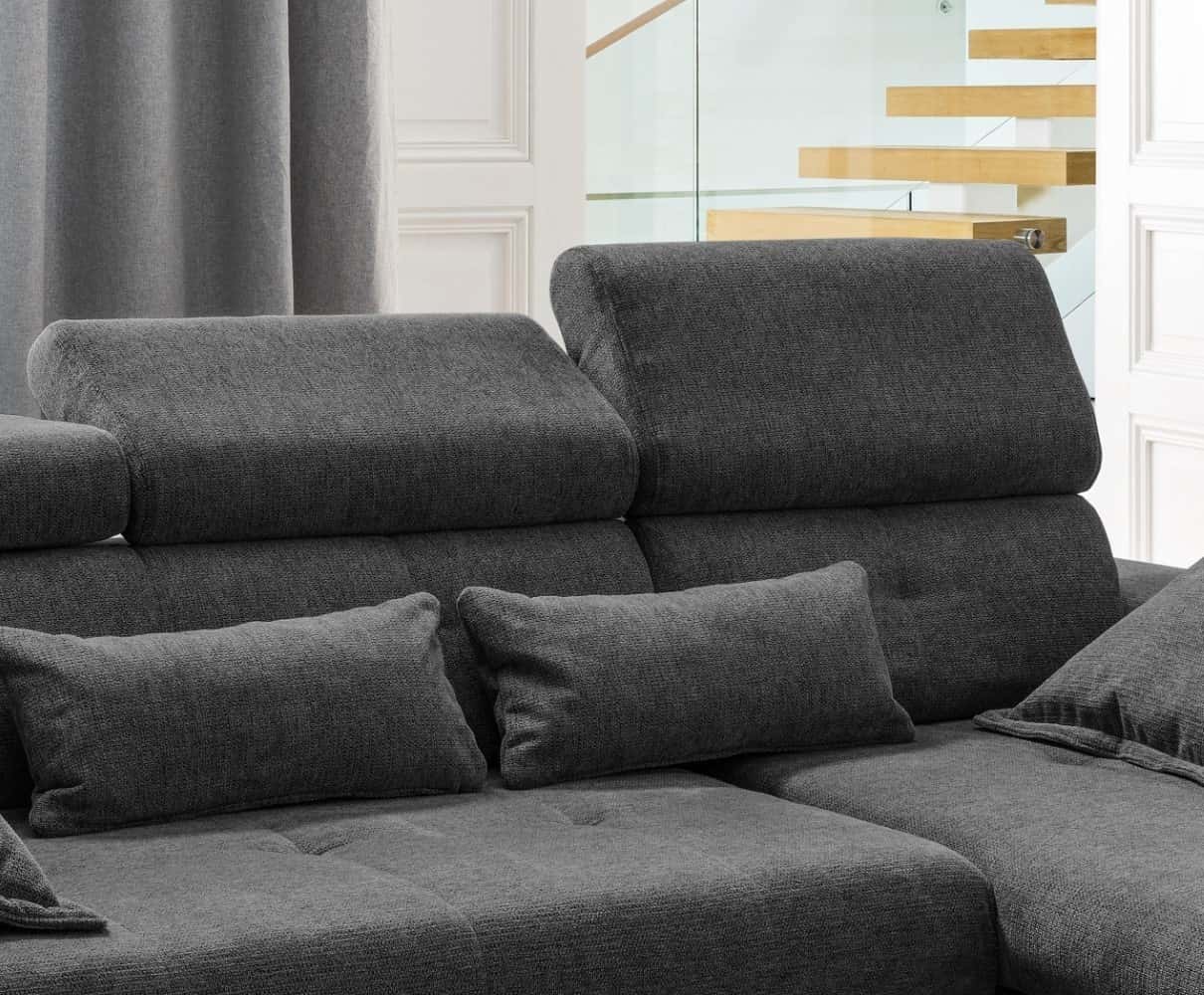 Sofa Neapel von Benformato mit Sitzvorschub und Staukasten