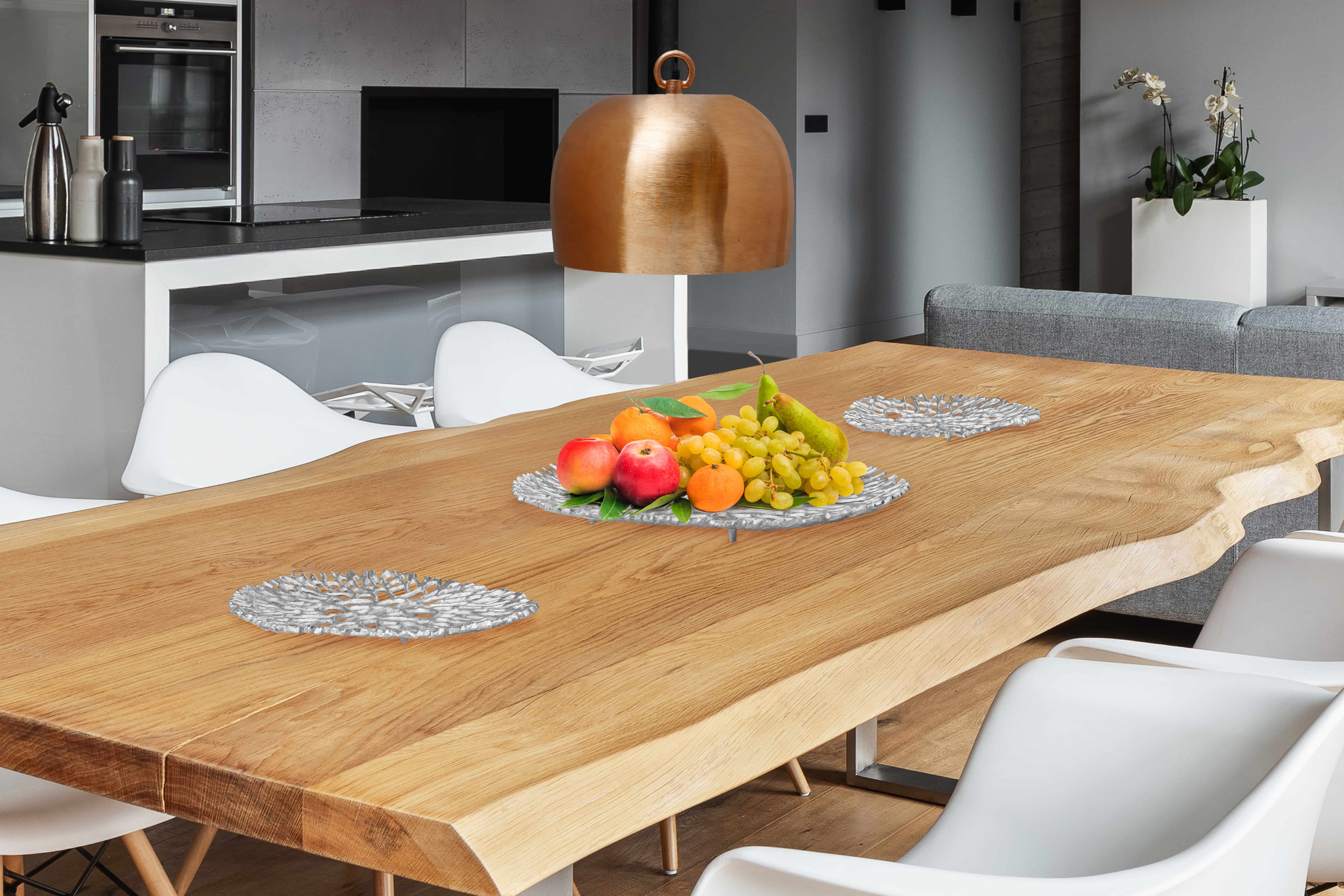 Dekoplatte Dion 125 3er-Set Silber