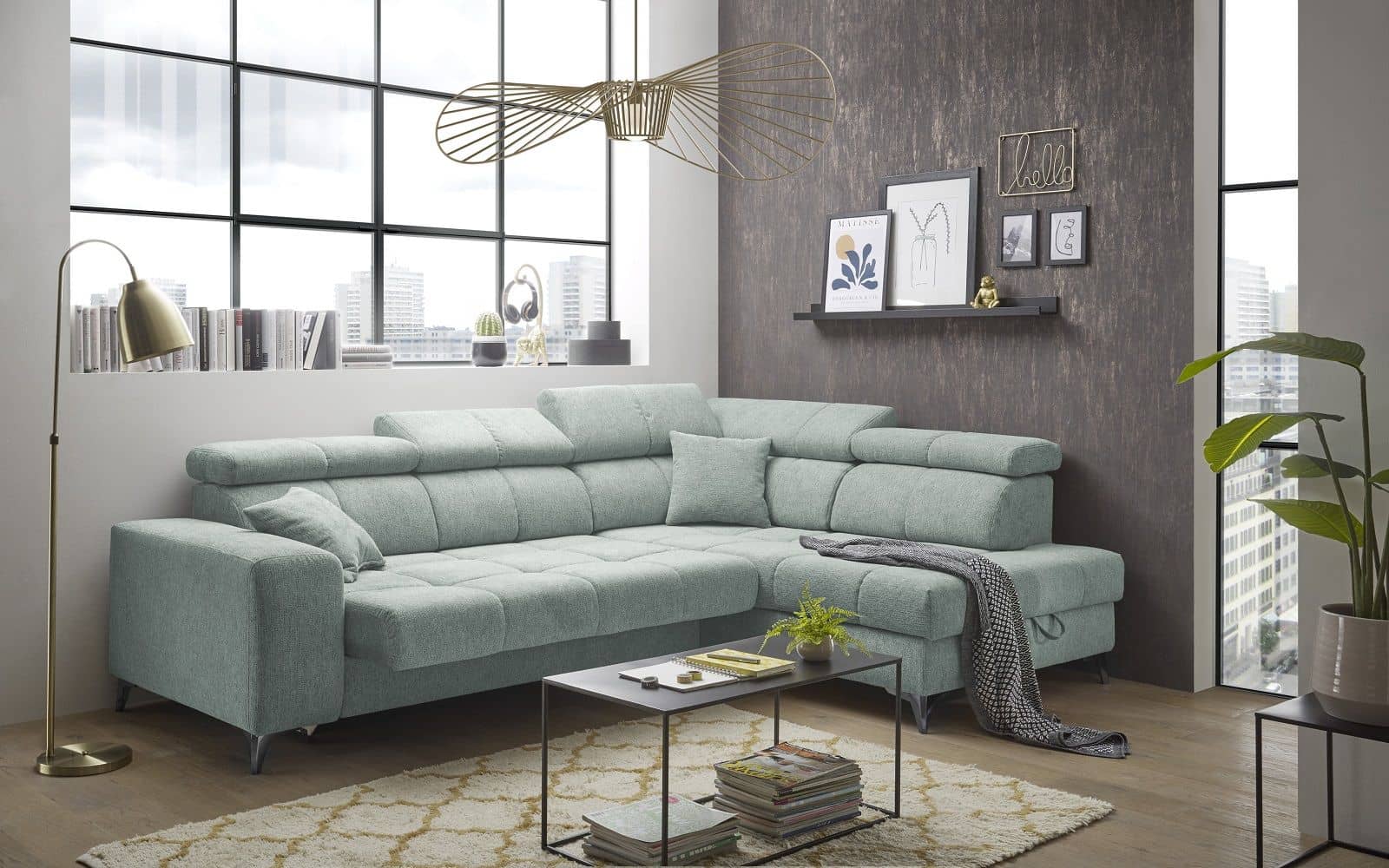Ecksofa mit elektronischer Wallaway-Funktion - Sydney Ecksofa mit elektronischer Wallaway-Funktion - Sydney