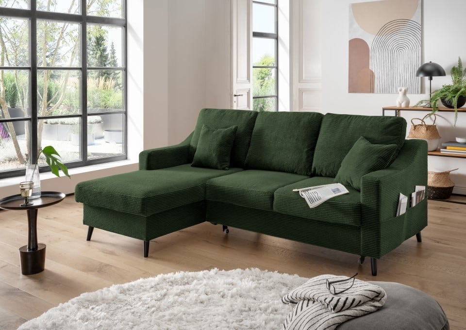 Benformato_Valentina_2F-RECBK_4822_F08-17TVfYWUYpxdaF Valentina in Grüntönen: Sofa mit Schlaffunktion und flexibler Recamiere