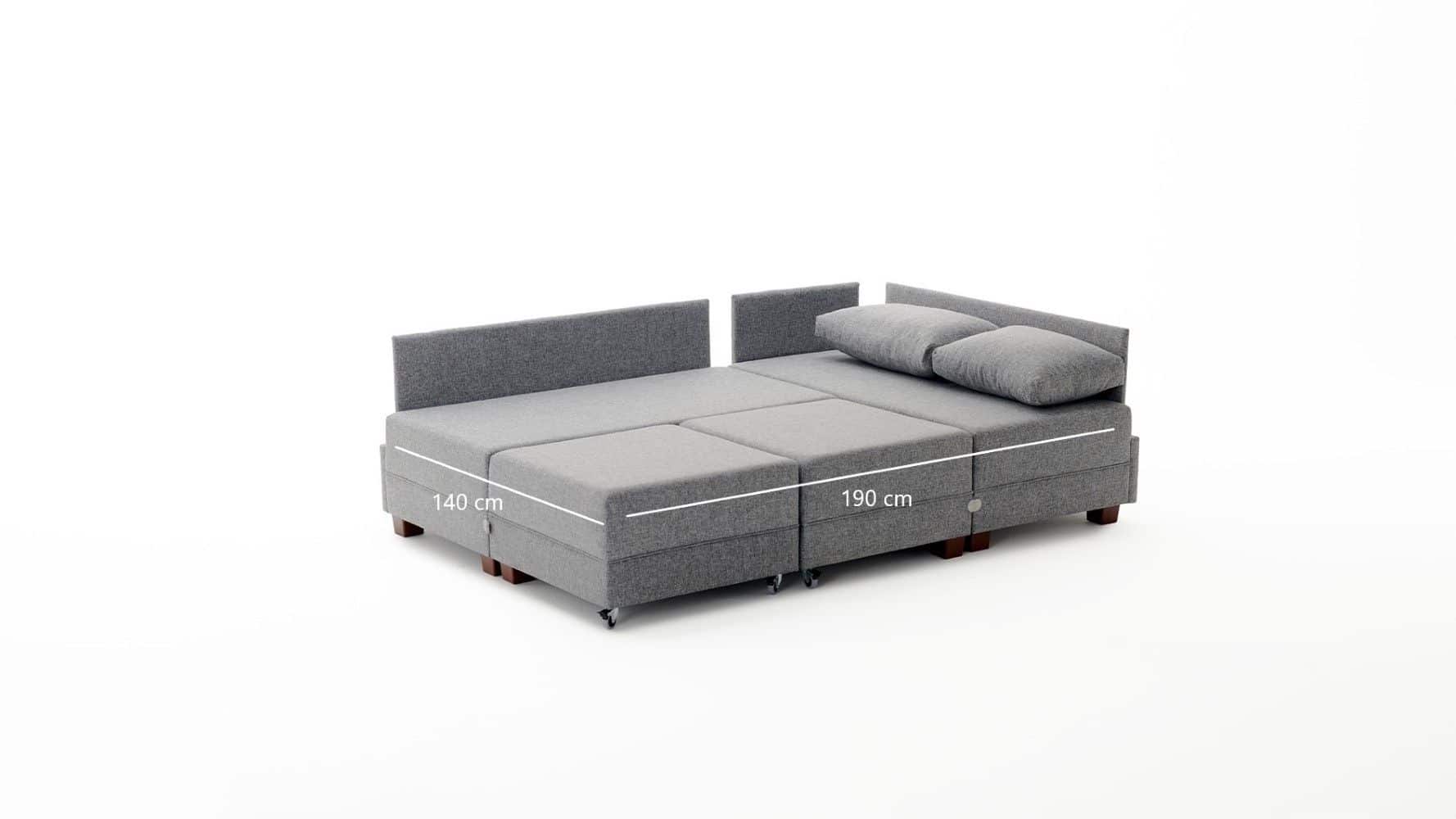 Ecksofa Fly mit rollbarer Schlaffunktion Ecksofa Fly mit rollbarer Schlaffunktion