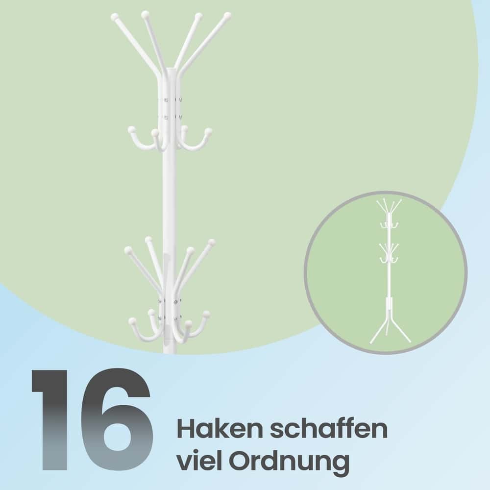Garderobenständer aus Metall, Kleiderständer mit Haken, für Wohnzimmer Garderobenständer aus Metall, Kleiderständer mit Haken, für Wohnzimmer