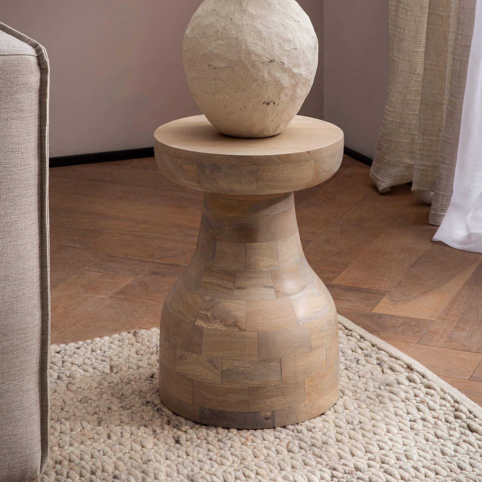 Beistelltisch Mango Massivholz Naturgebleicht 30x30x42 Beistelltisch Mango Massivholz Naturgebleicht 30x30x42