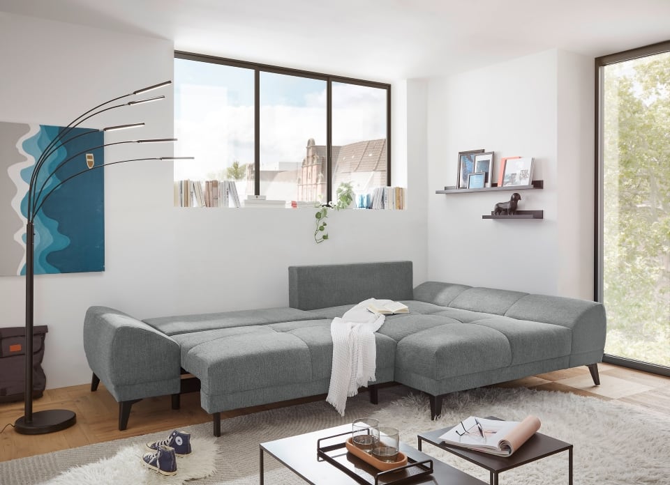 Scott_Brego-09-grey_Milieu_Fkt Sofa Scott in Grey - Stilvolles Design mit Schlaffunktion