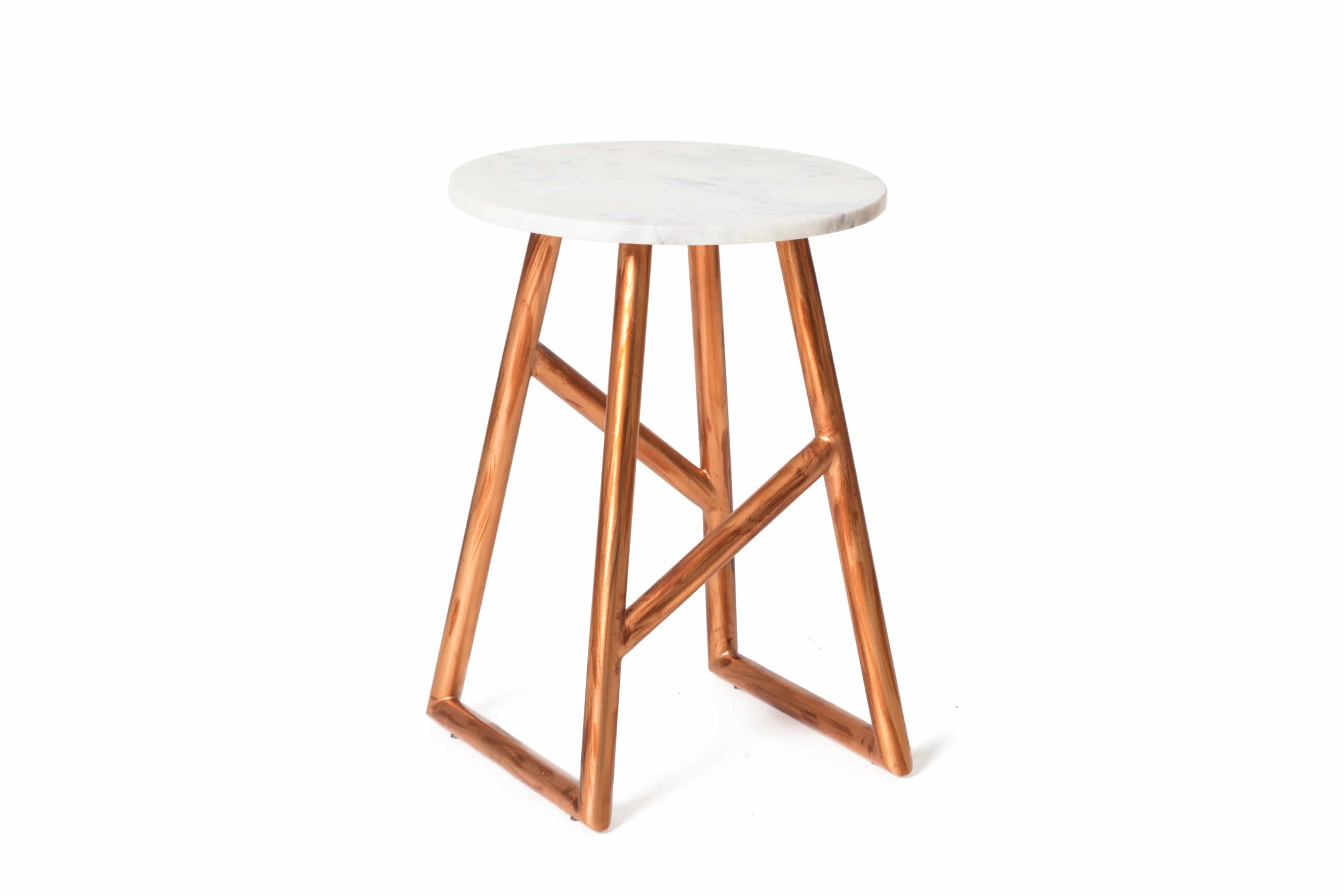 Tisch Architecture Kupfer / Marmor