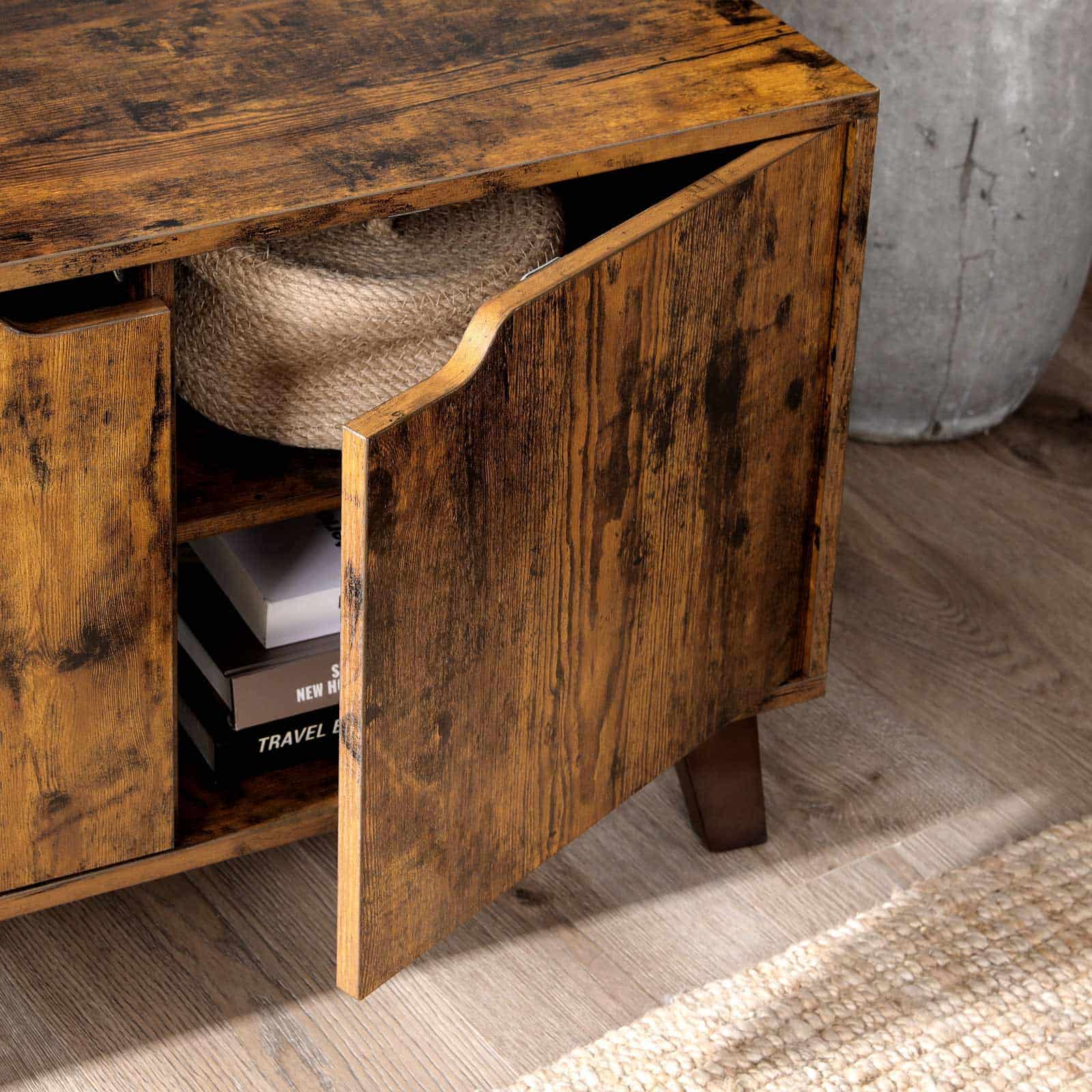 LTV027X01-65Dg9hv3JPT7lV Fernsehtisch mit 2 Türen