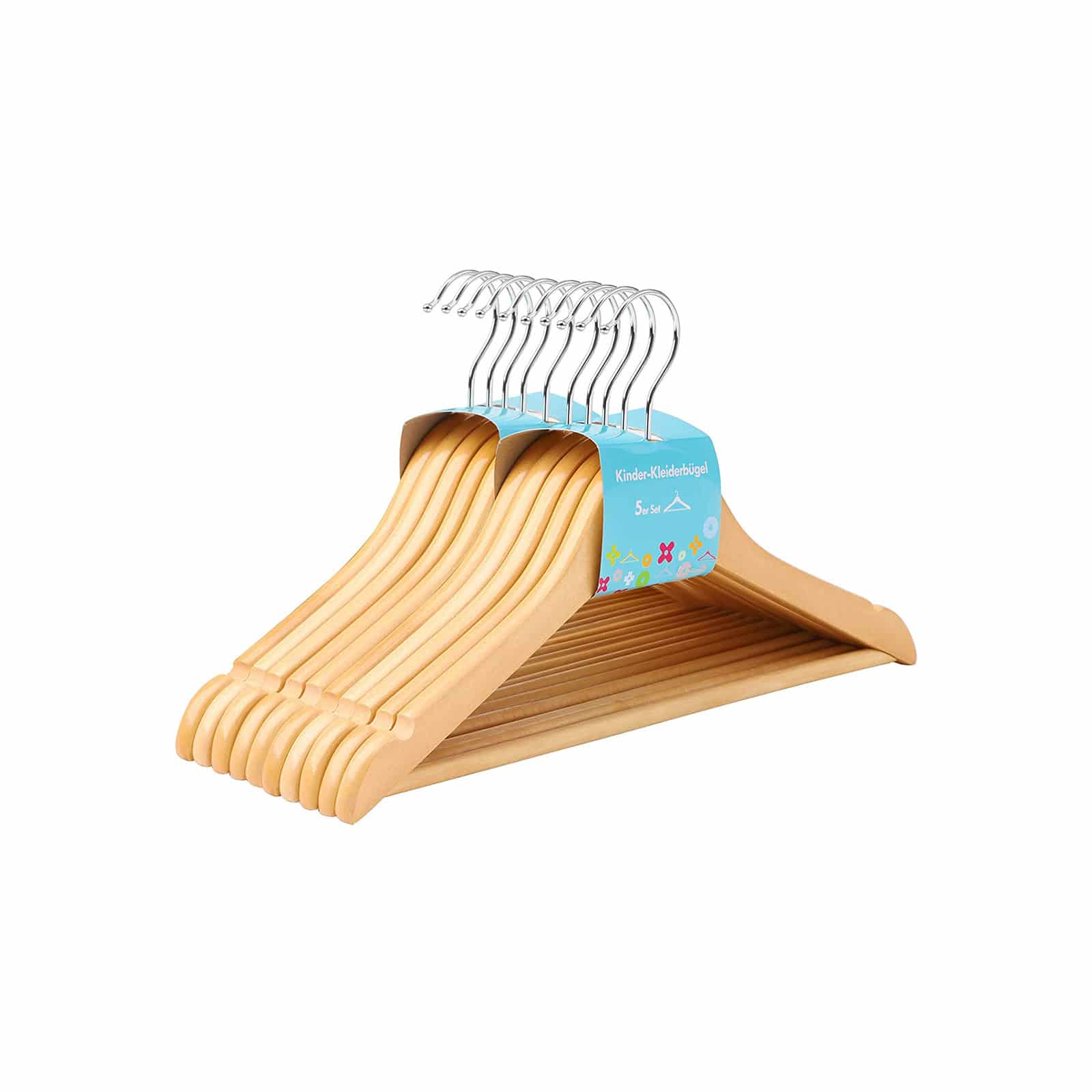 Kinderkleiderbügel aus Massivholz 10er Set-CRW006N01