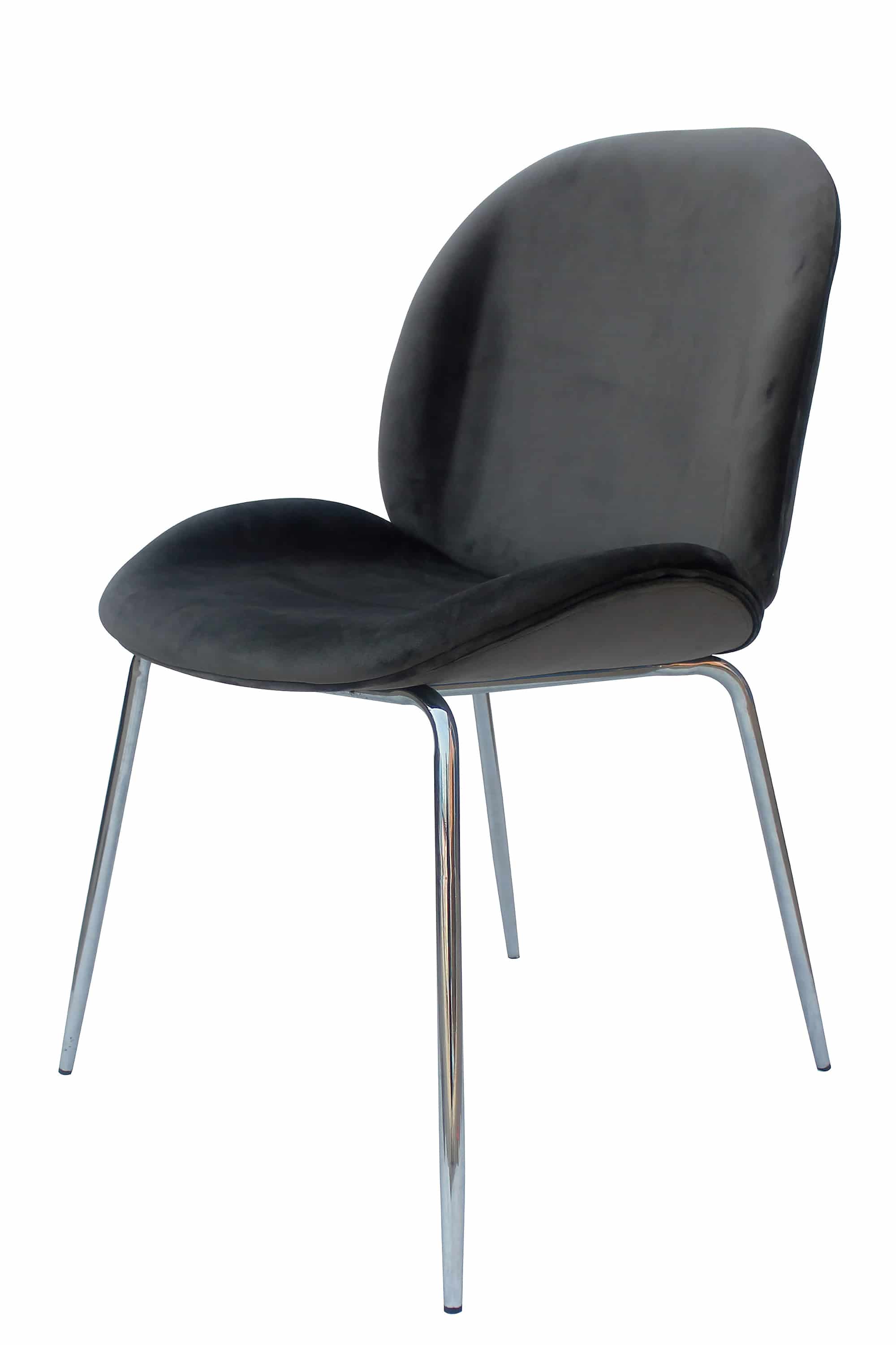 Stuhl Charlize 110 2er-Set Grau / Chrom