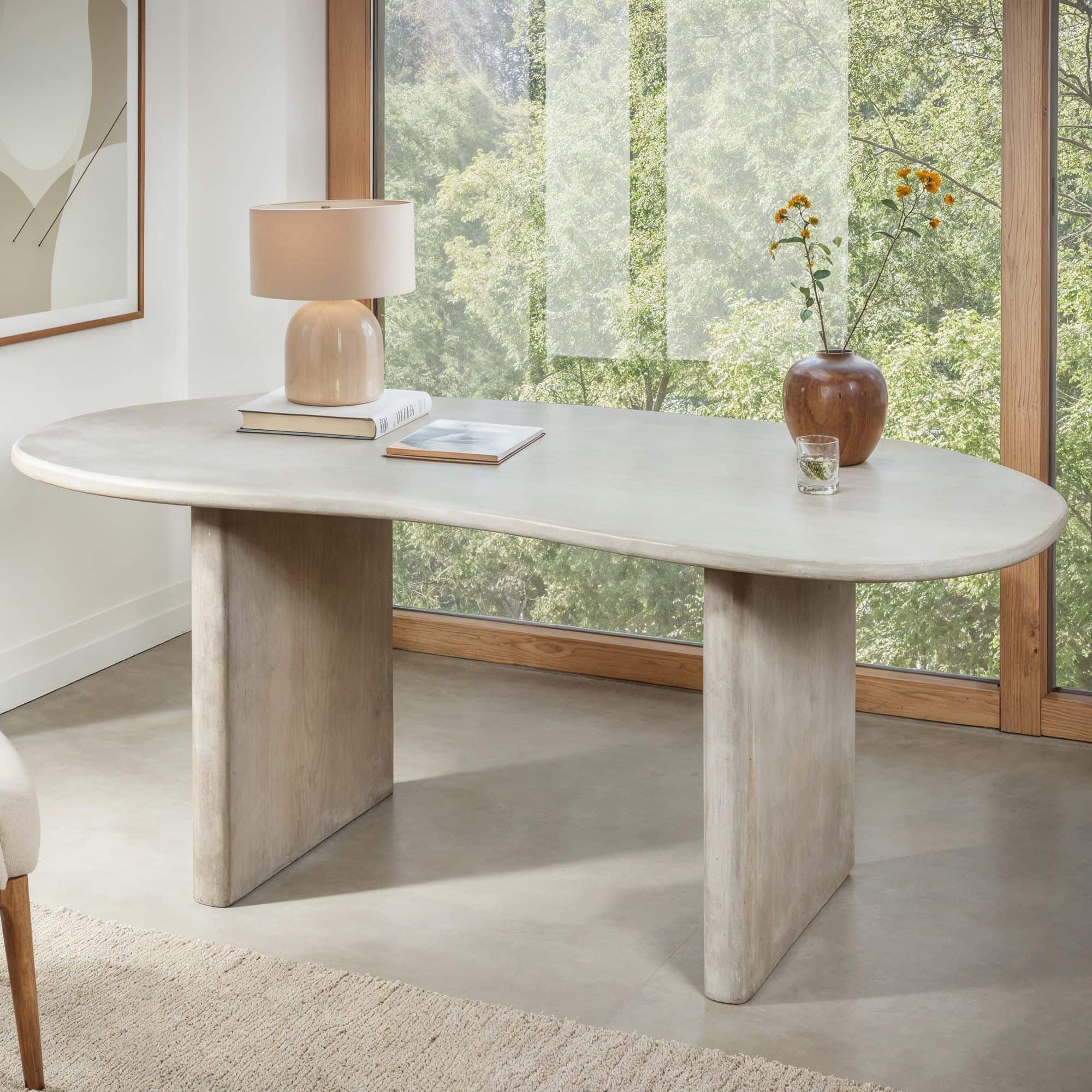 Schreibtisch 180x90x75 cm Mango Massivholz Computertisch Retro