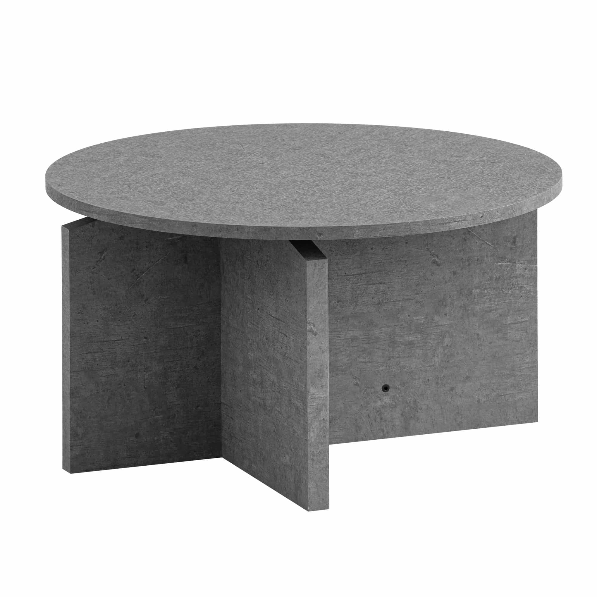 Couchtisch 60x60x33 cm Grau Sofatisch in Beton-Optik Modern Couchtisch 60x60x33 cm Grau Sofatisch in Beton-Optik Modern