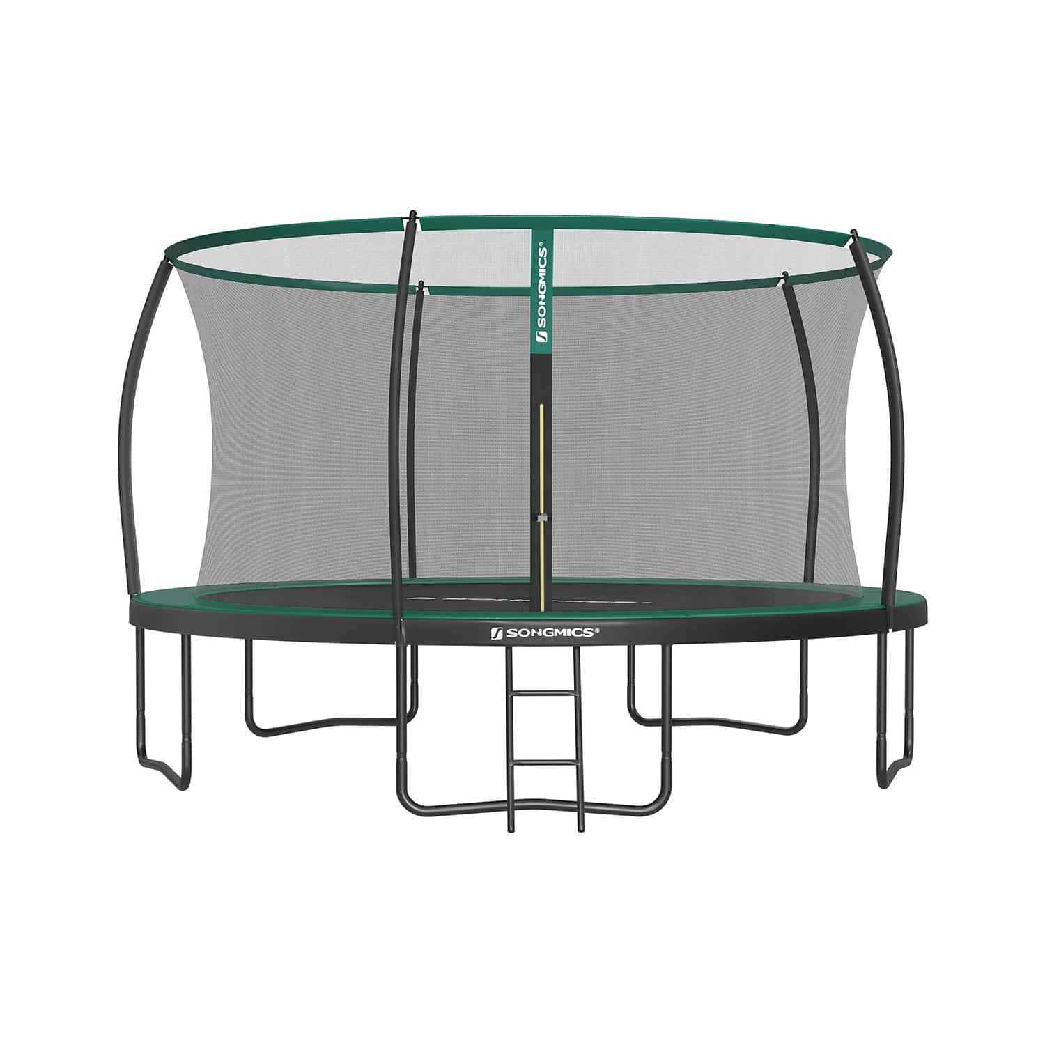 Trampolin Ø 427 cm mit innenliegendem Netz schwarz-dunkelgrün