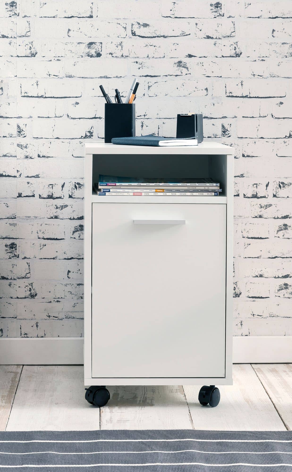 50122-WOHNLING-Rollcontainer-Katsu-33x38x59-5-cm-_5yEJLjsGgueFy0 Rollcontainer WL5.928 Weiß 33x60x38cm Schubladenschrank Büro Container